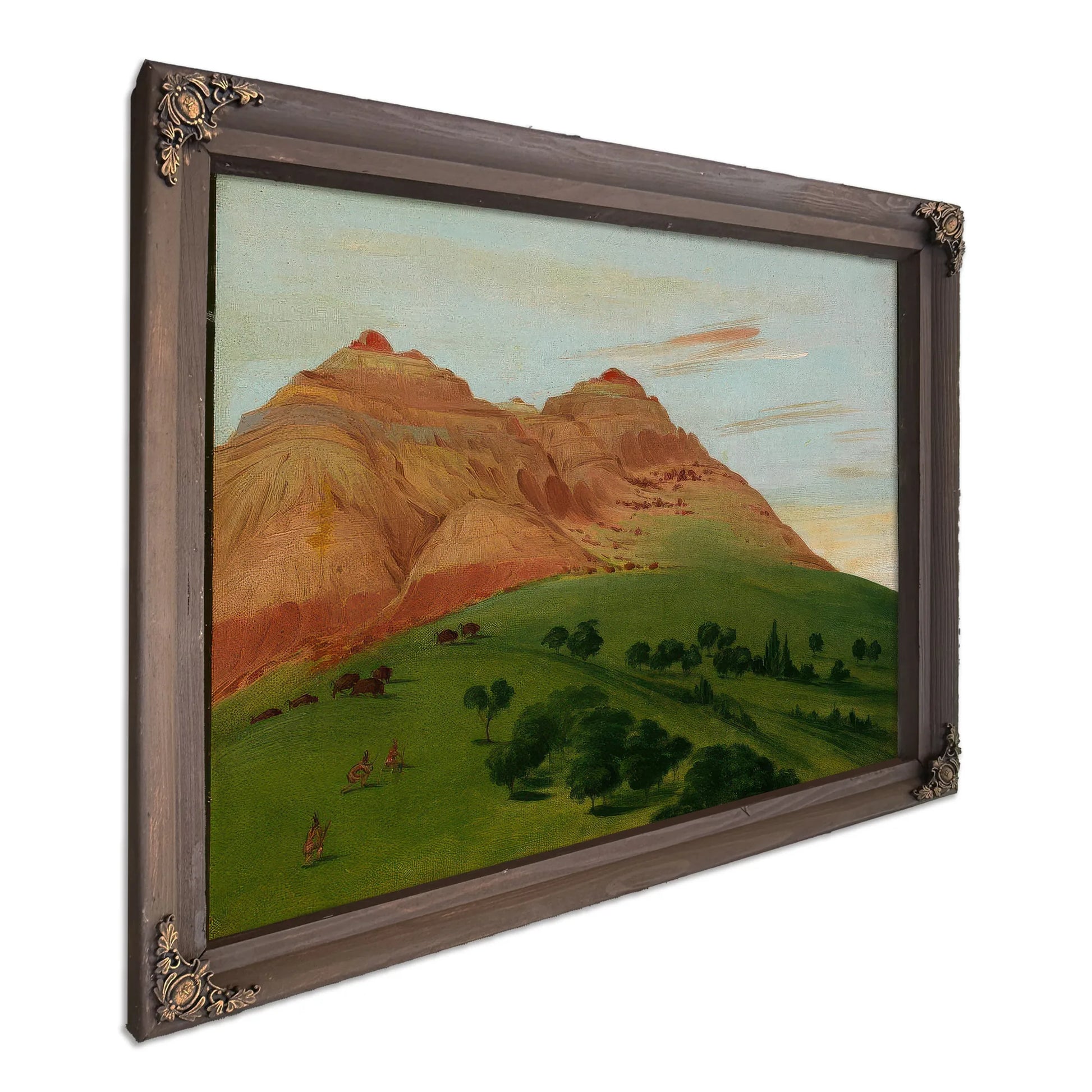 View In The Grand Detour, 1900 Miles Above St. Louis By George Catlin Fine Art Print