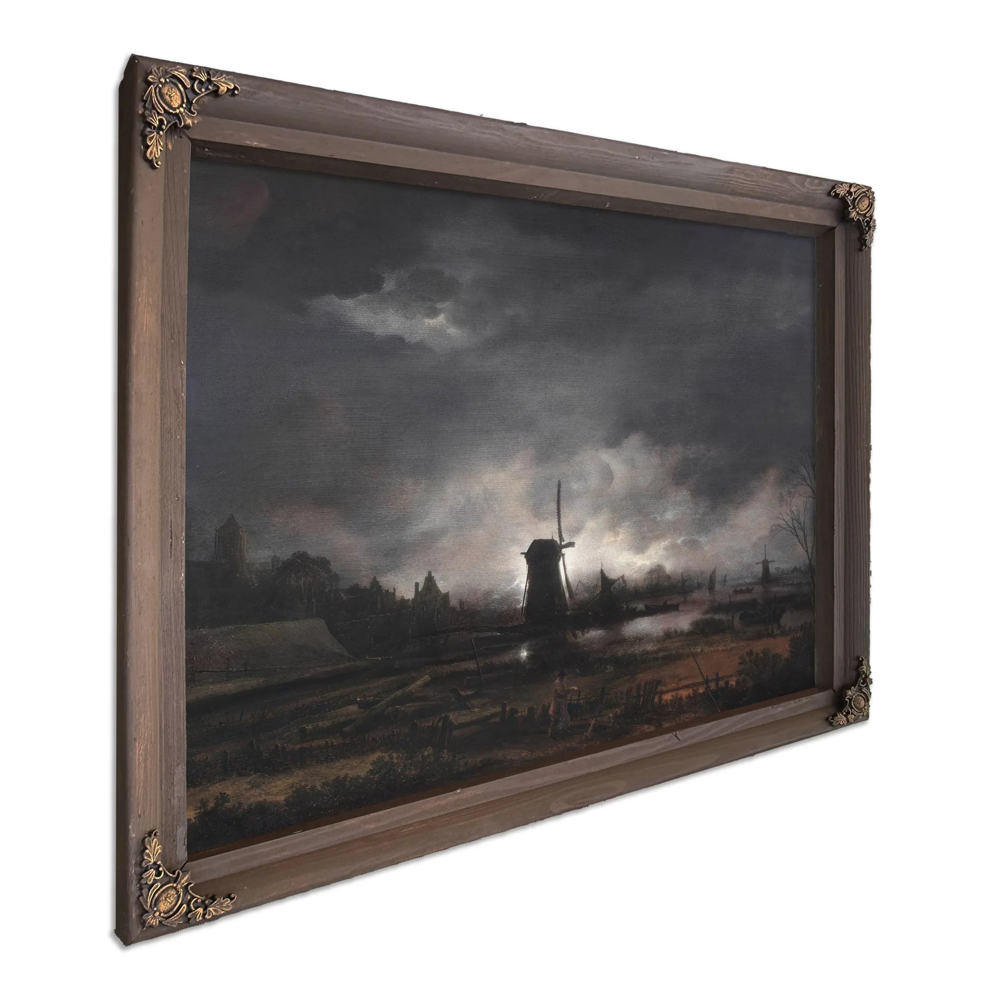 Moonlit Landscape With A Windmill Early To Mid 1650'S By Aert Van Der Neer Fine Art Print
