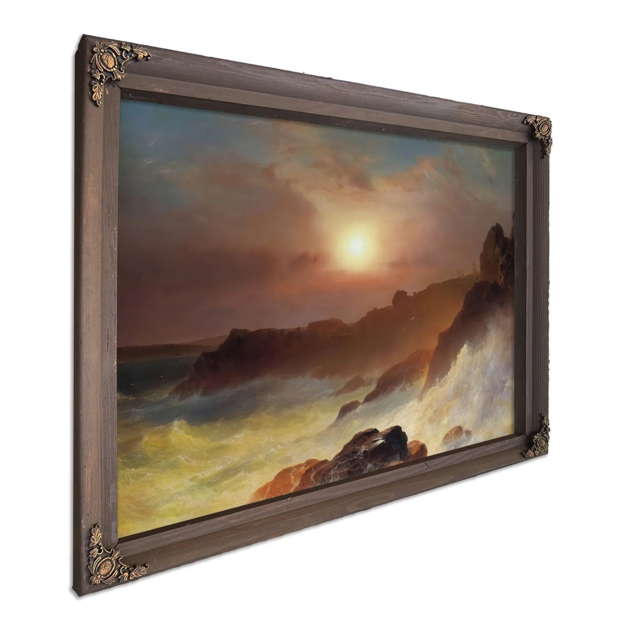 Coastal Scene Mount Desert By Frederic Edwin Church Fine Art Print
