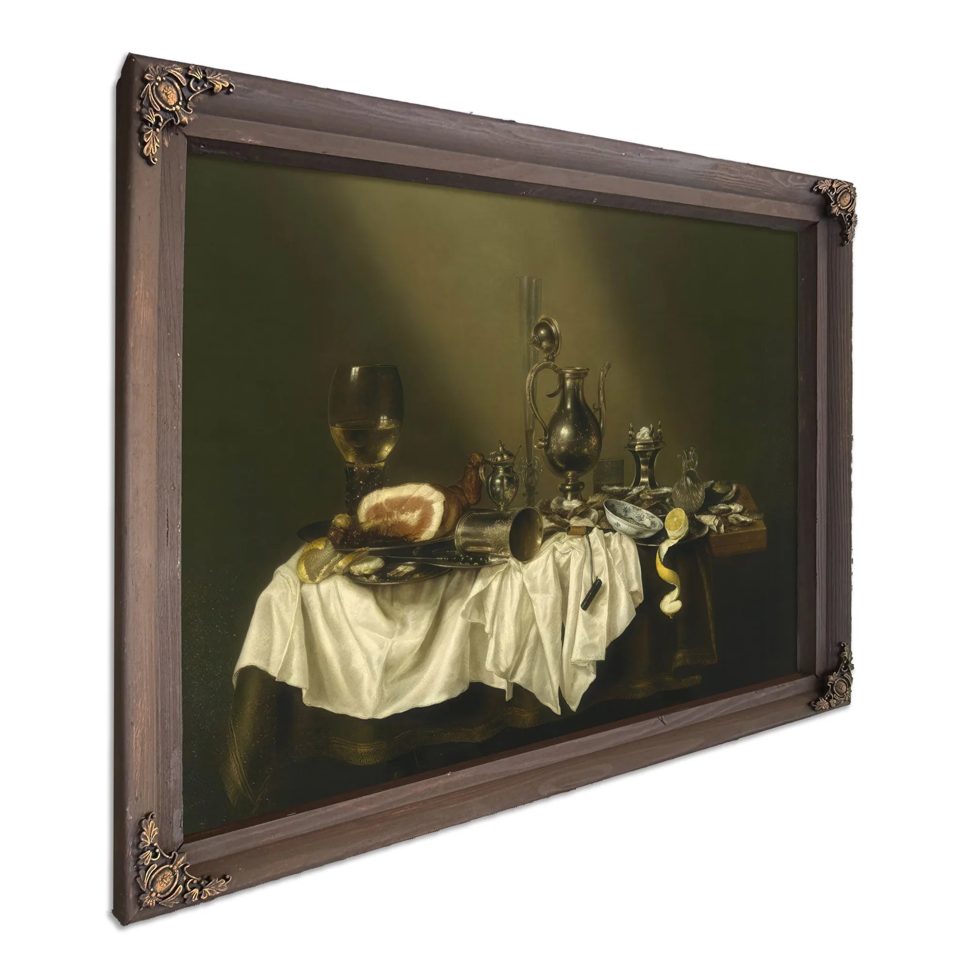 Banquet Piece With Ham By Willem Claesz Heda Fine Art Print