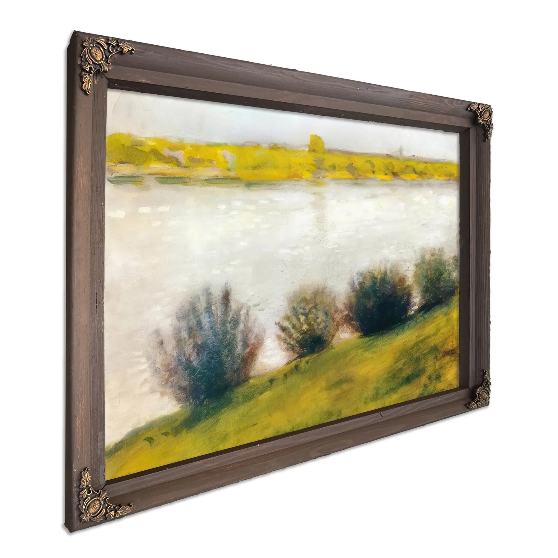The Rhine In Hersel By August Macke Fine Art Print