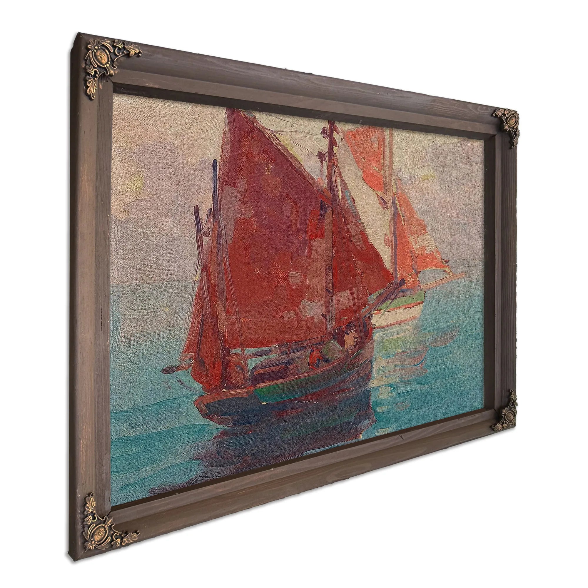 Outbound Fishing Boats By Edgar Payne Fine Art Print