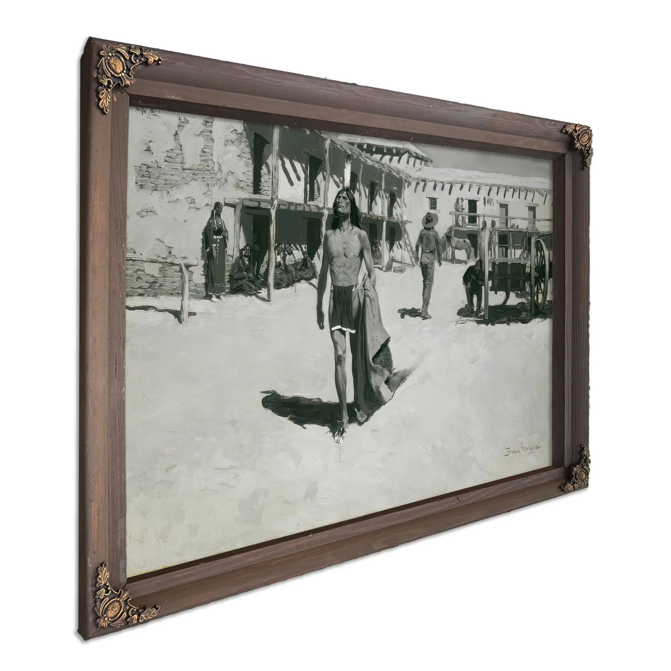 Nothing But Cheerful Looks Followed The Bat by Frederic Remington