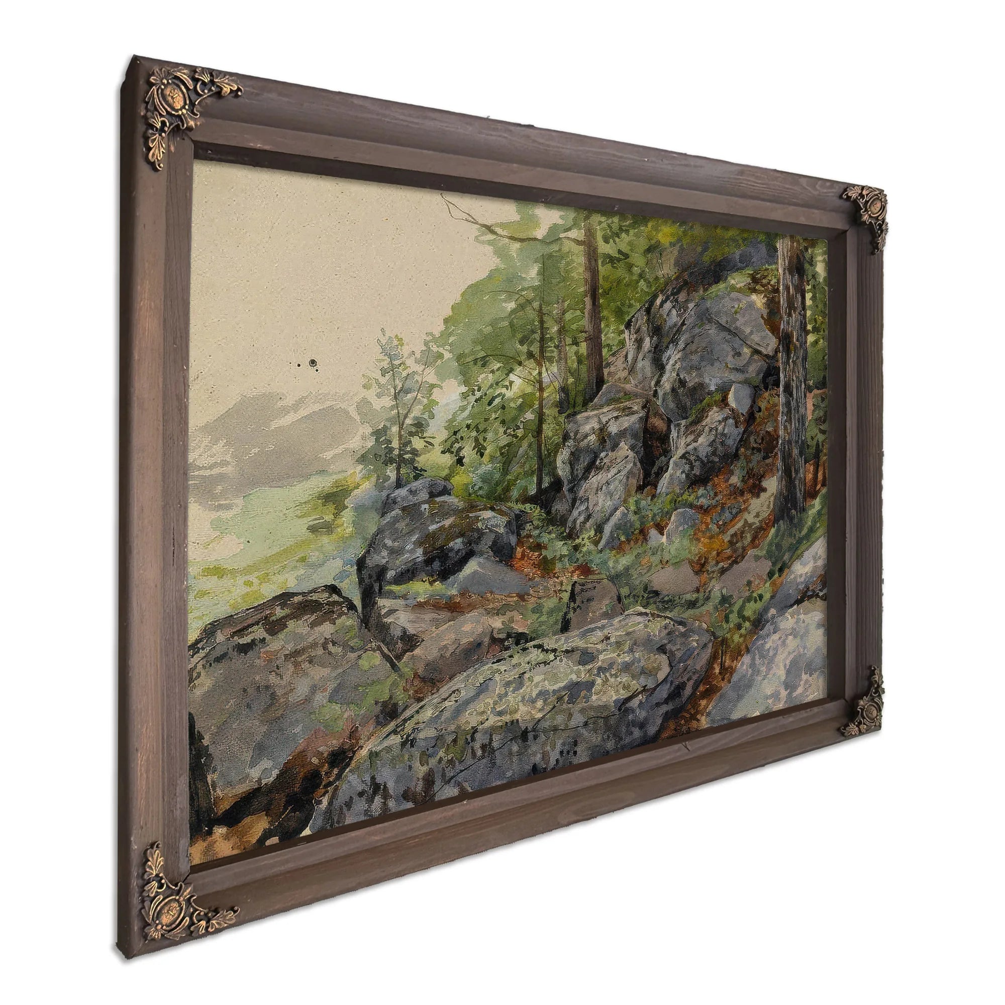 Woodland Builders By William Trost Richards Fine Art Print