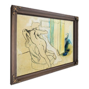 Jeune Fille Nue Appuyee Sur Un Fauteuil 1908 by Suzanne Valadon