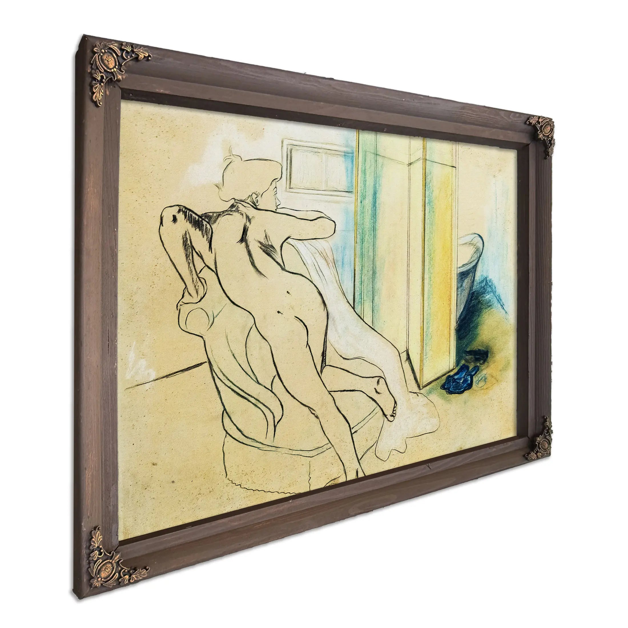 Jeune Fille Nue Appuyee Sur Un Fauteuil 1908 by Suzanne Valadon