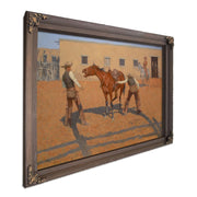 Remington His First Lesson by Frederic Remington