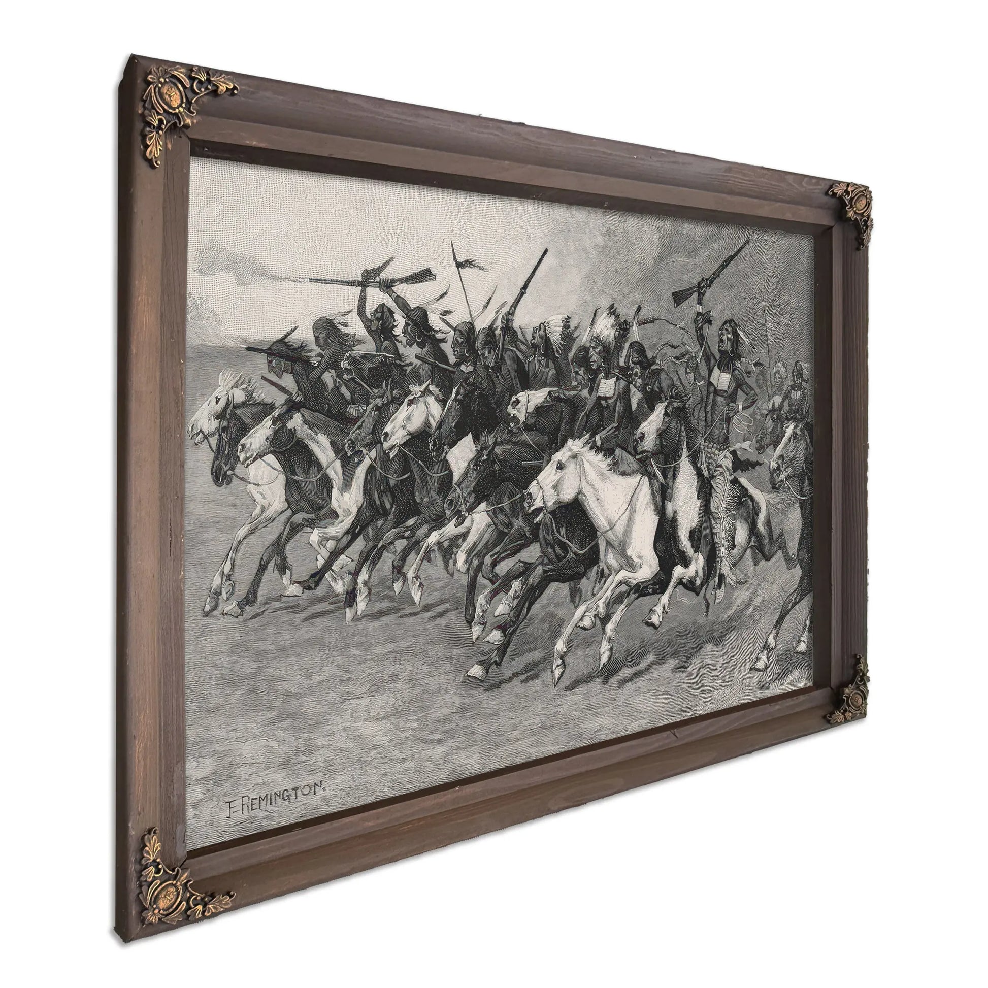 The Charge On The Sunpole by Frederic Remington