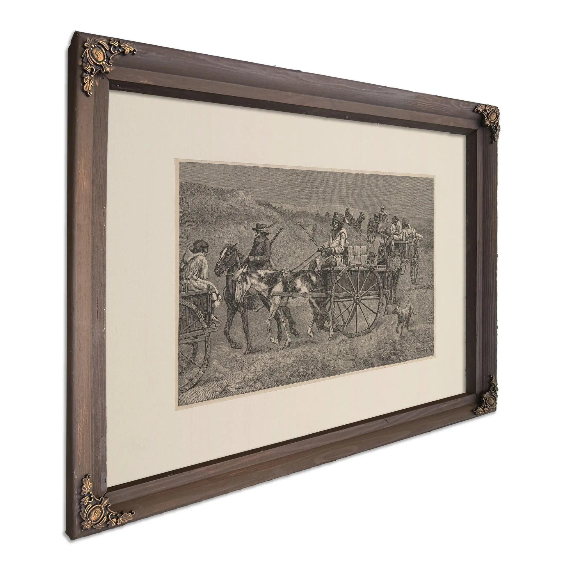 A Fur Train From The Far North by Frederic Remington
