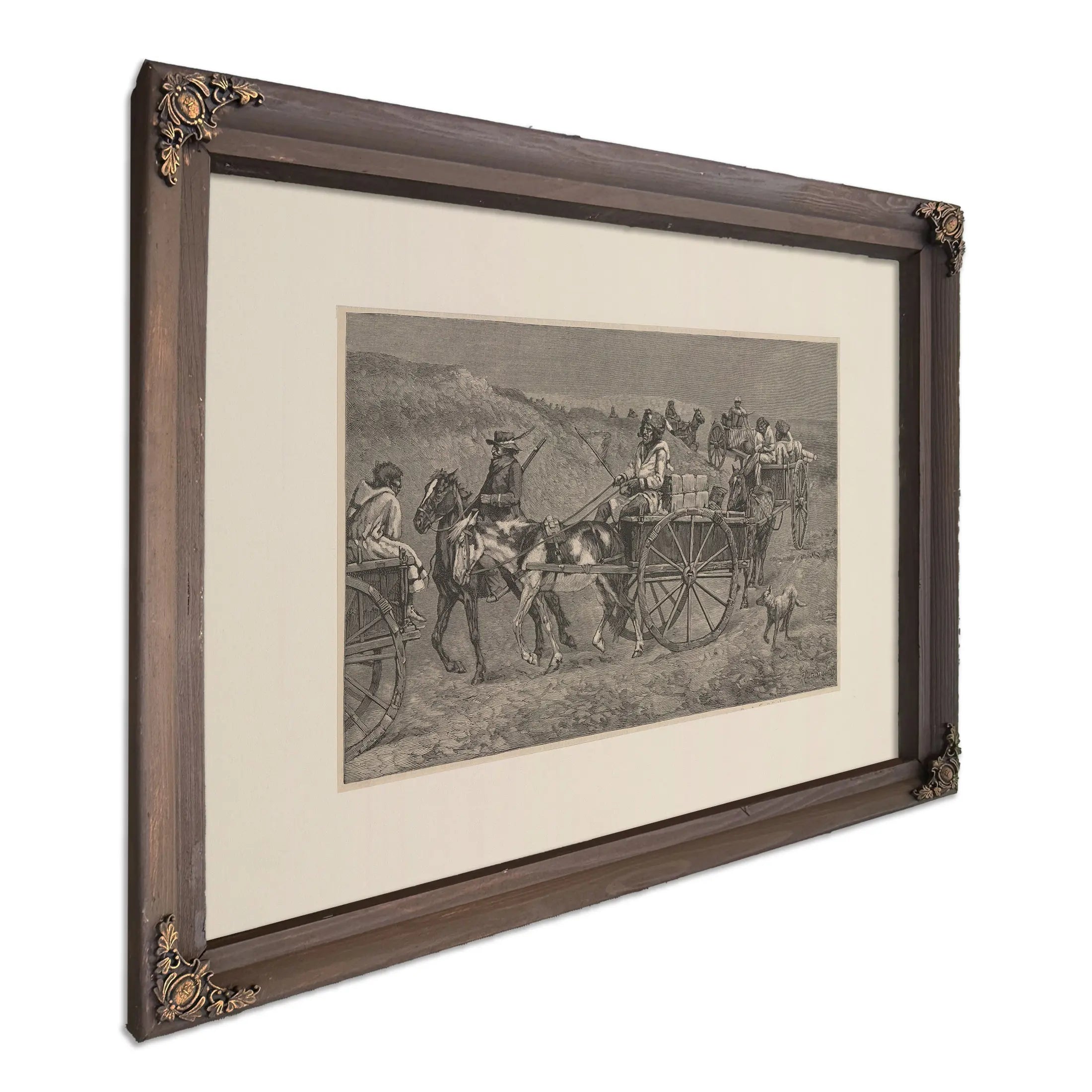A Fur Train From The Far North by Frederic Remington