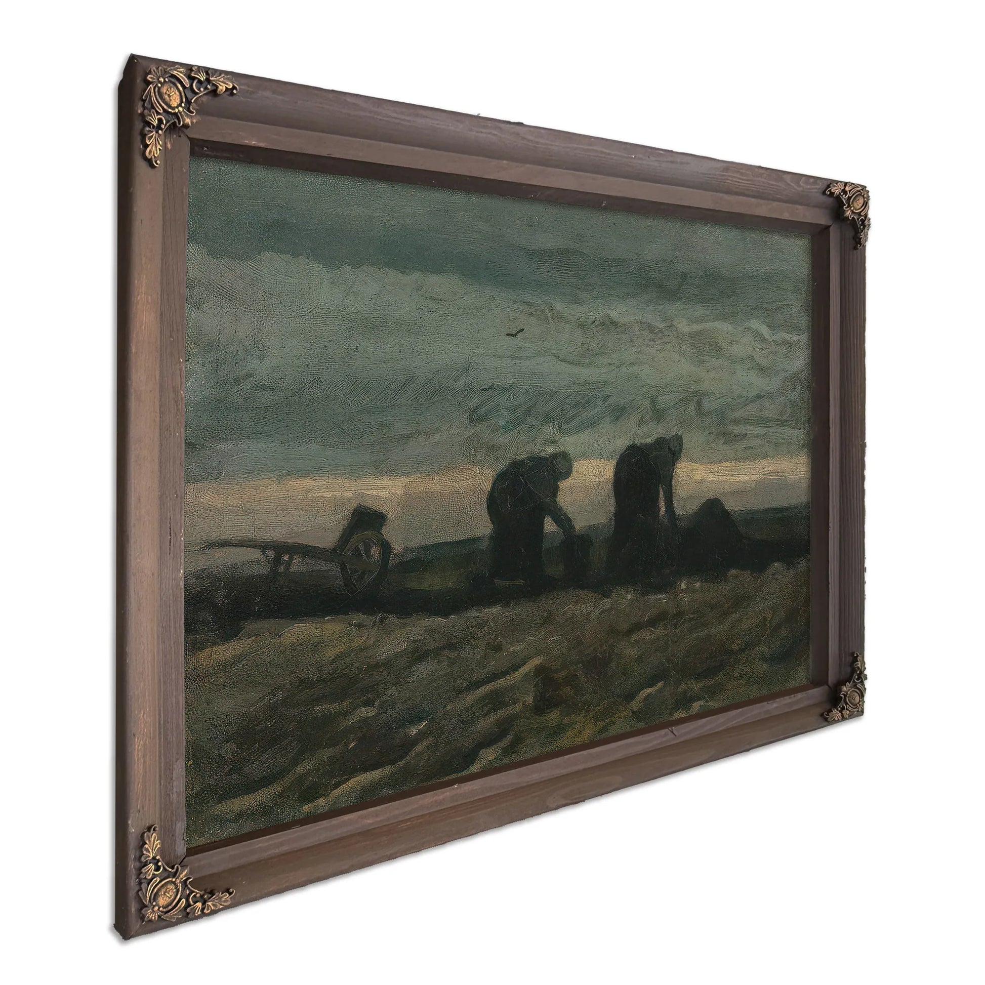 Two Women On The Heath By Vincent Van Gogh Fine Art Print