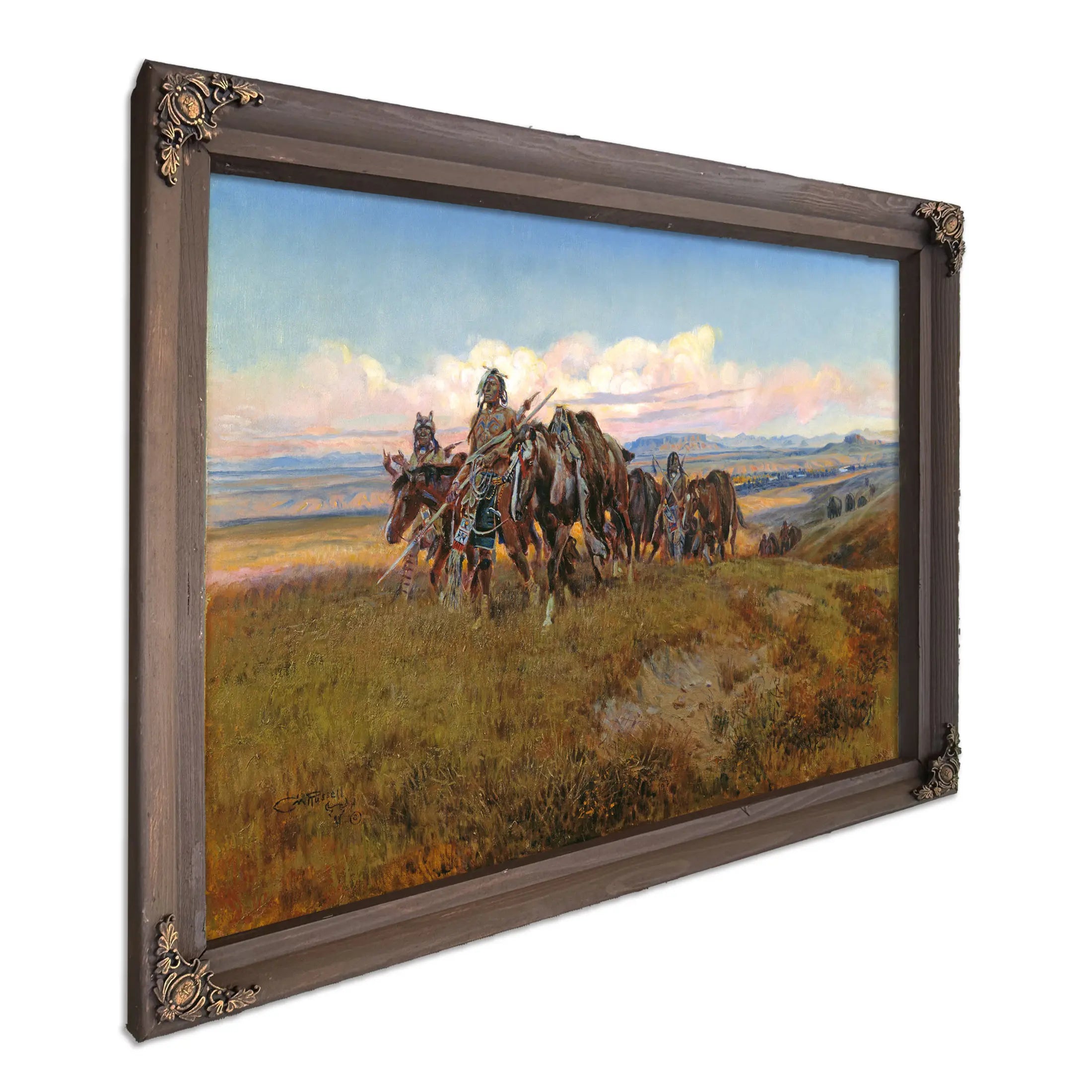 In The Enemy S Country by Charles Marion Russell