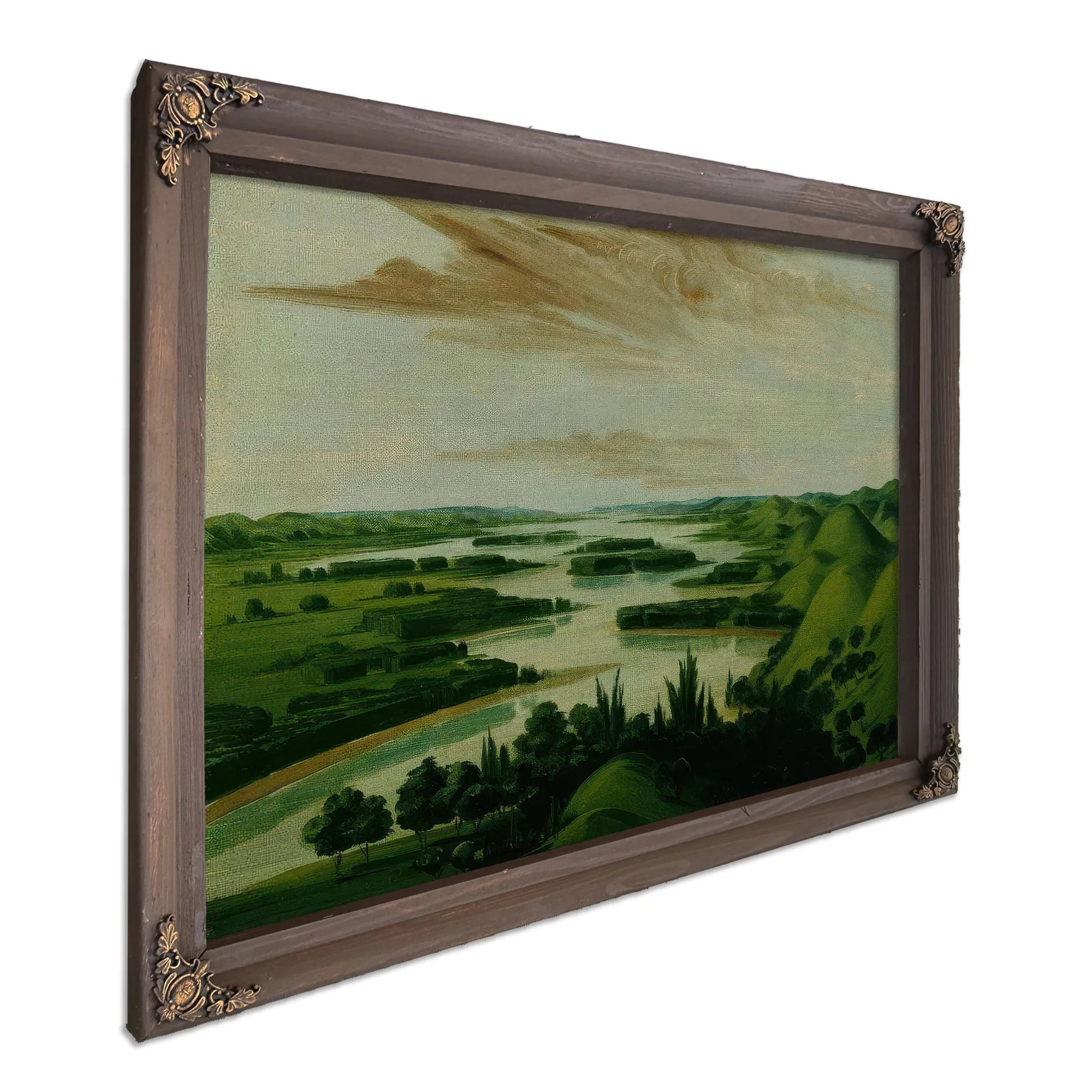 View From Floyd's Grave, 1300 Miles Above St. Louis By George Catlin Fine Art Print