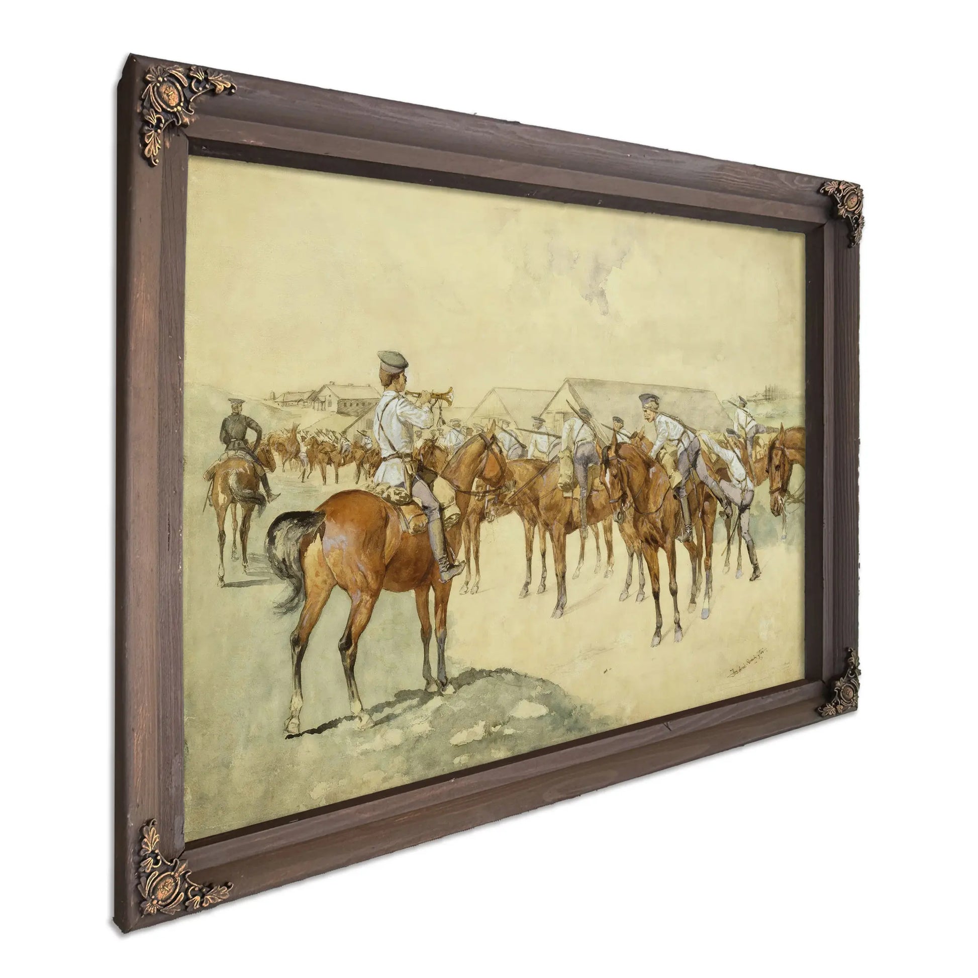 A Call To Arms by Frederic Remington