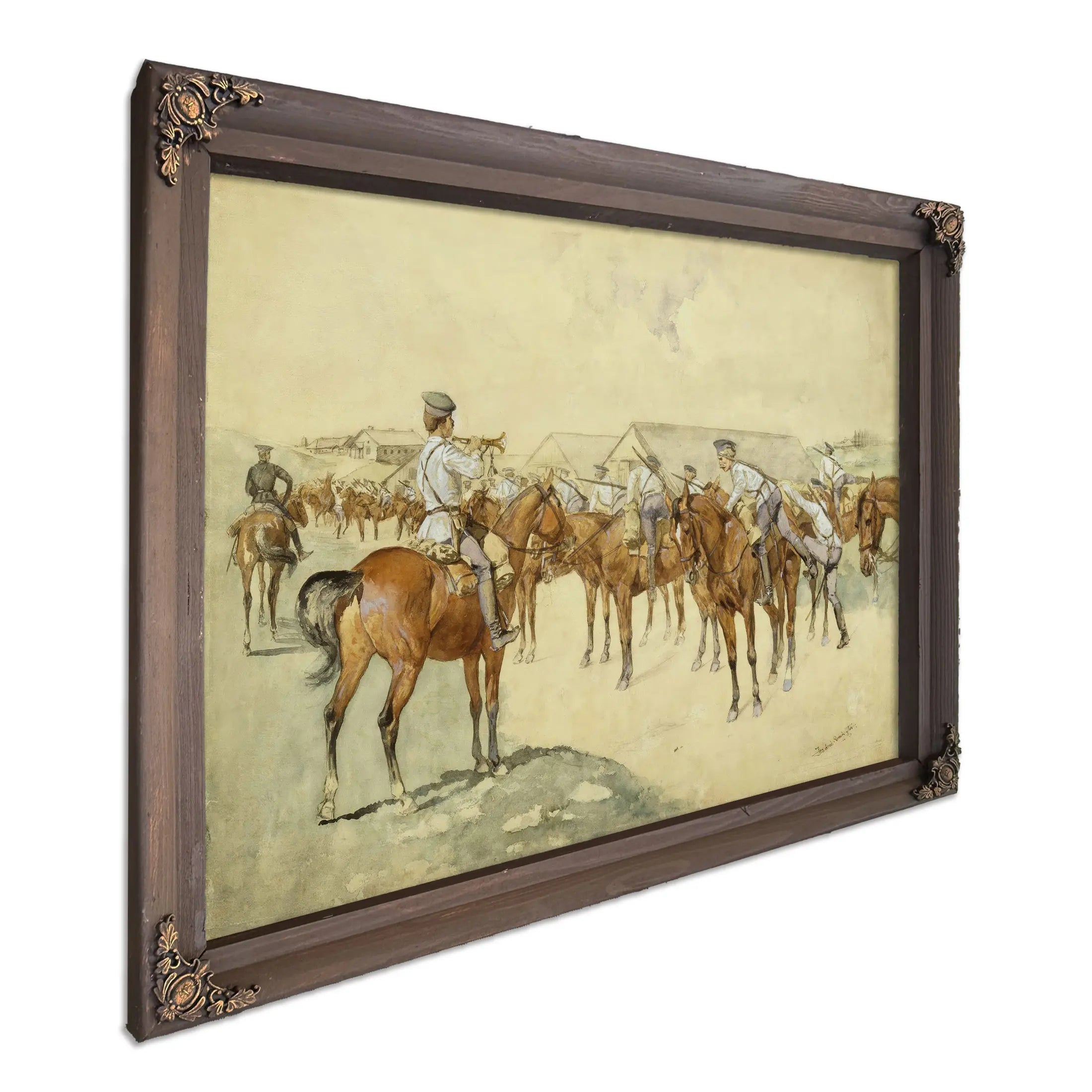 A Call To Arms by Frederic Remington