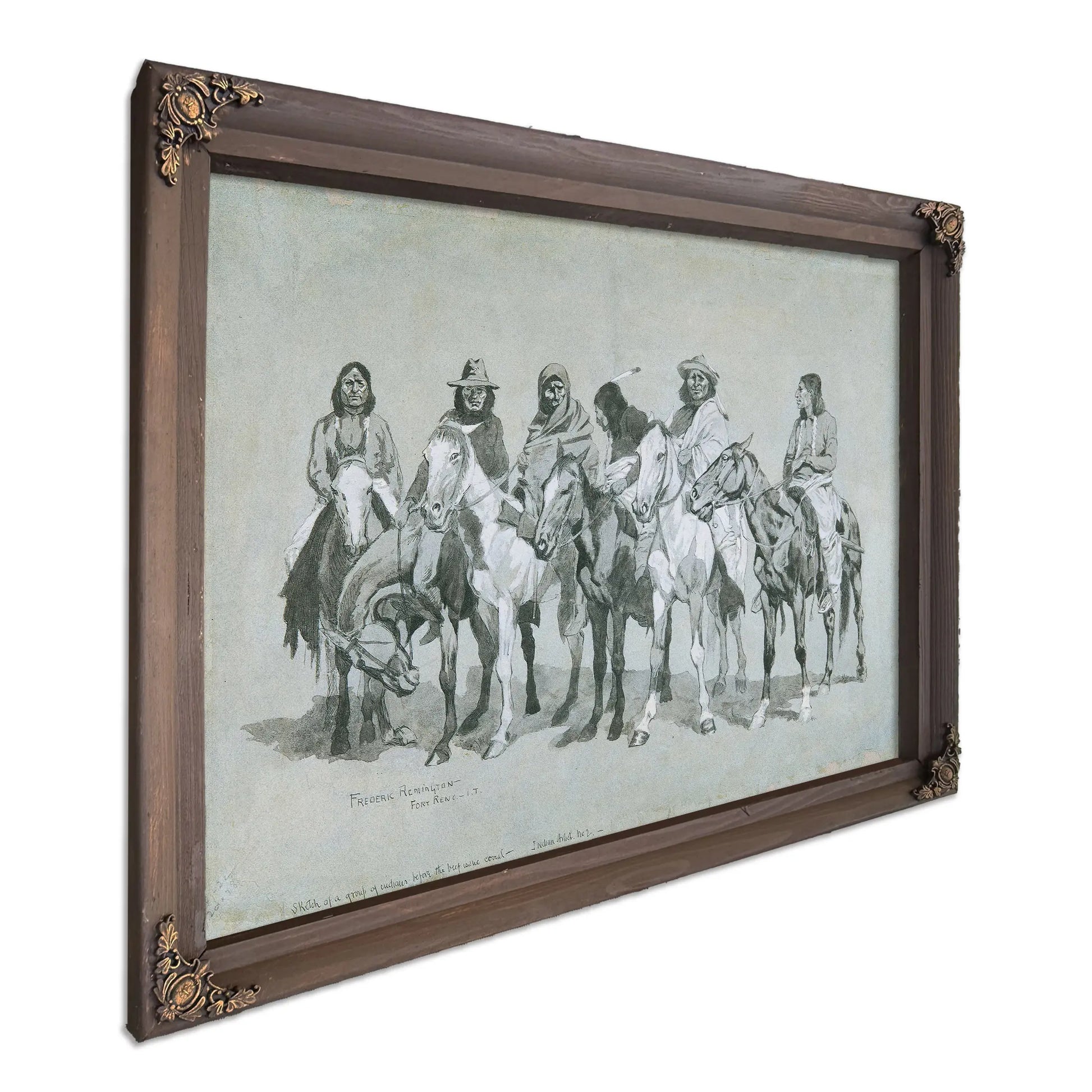Waiting For The Beef Issue by Frederic Remington