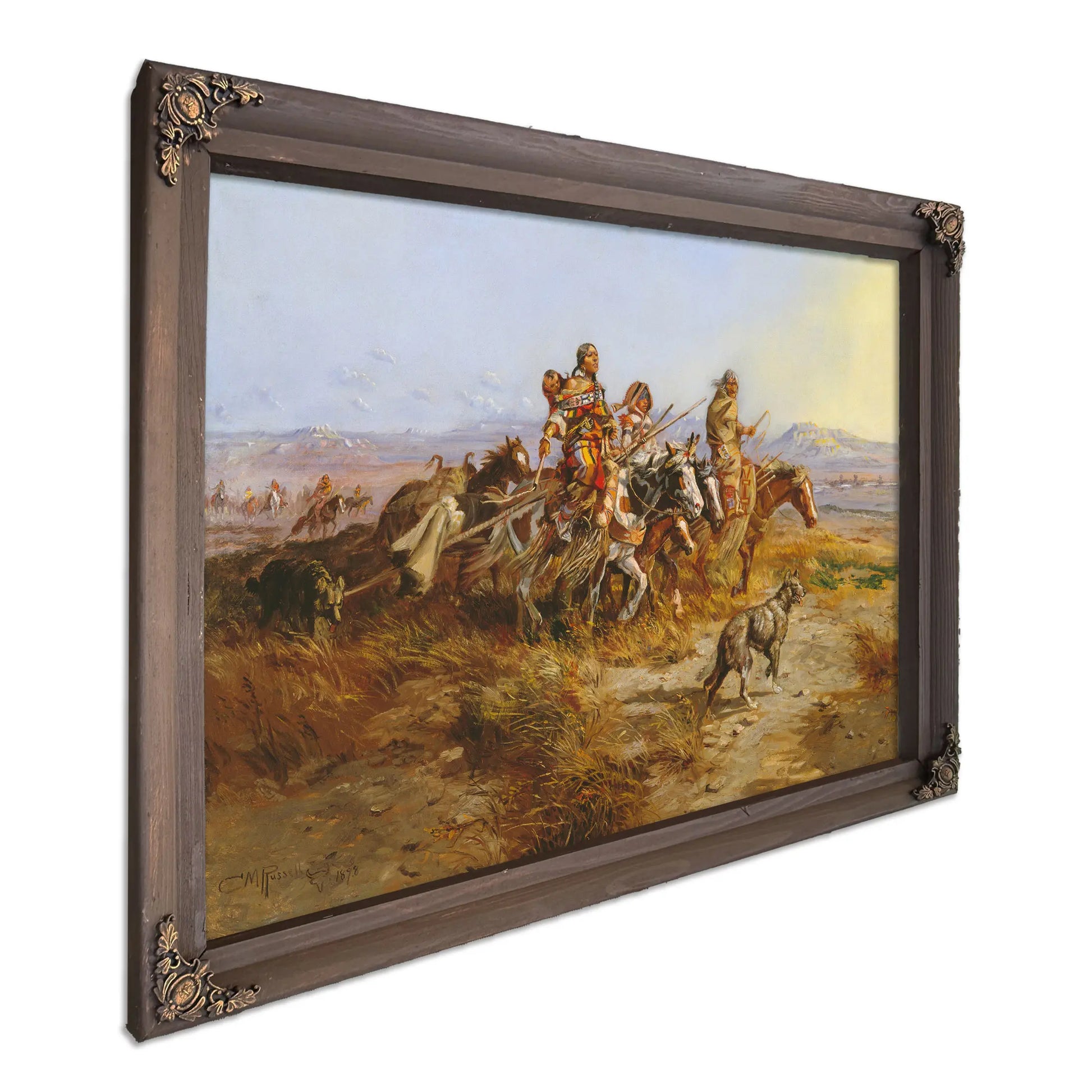 Indian Women Moving by Charles Marion Russell