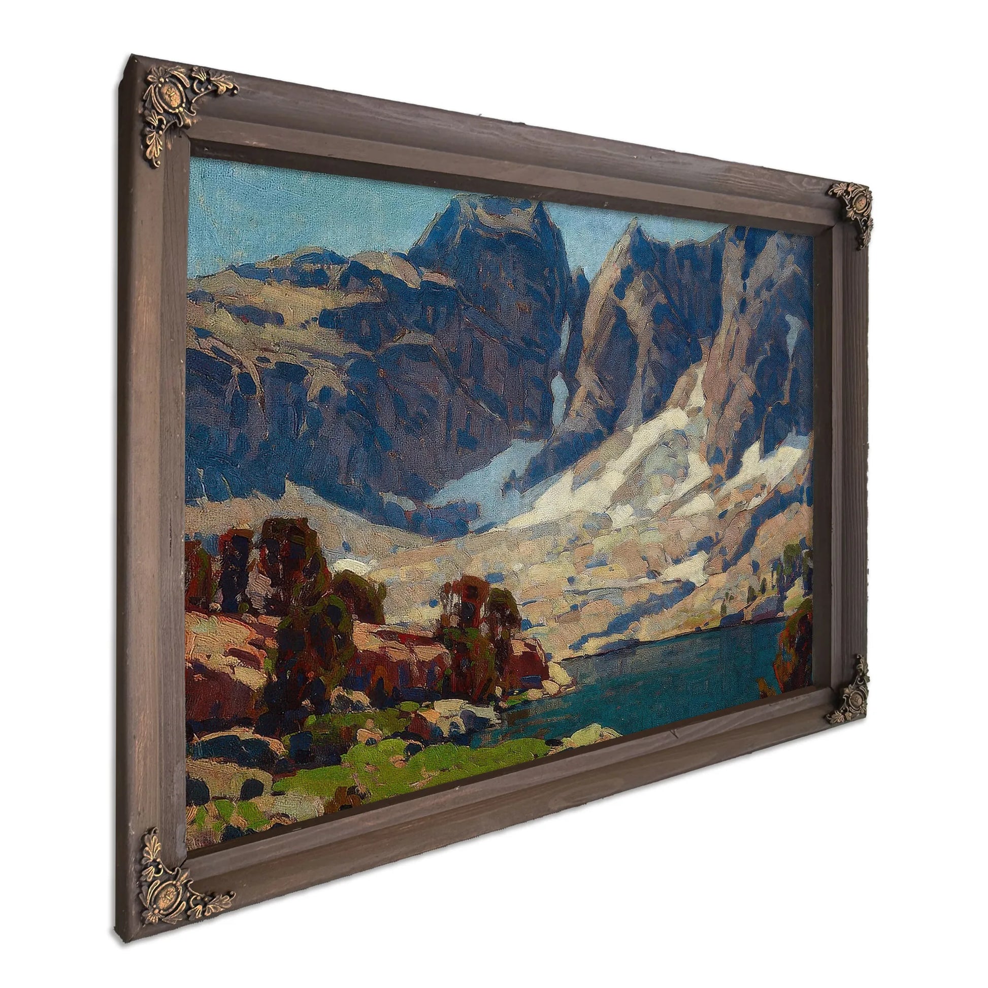 Sierra Lake Beneath Glaciers By Edgar Payne Fine Art Print