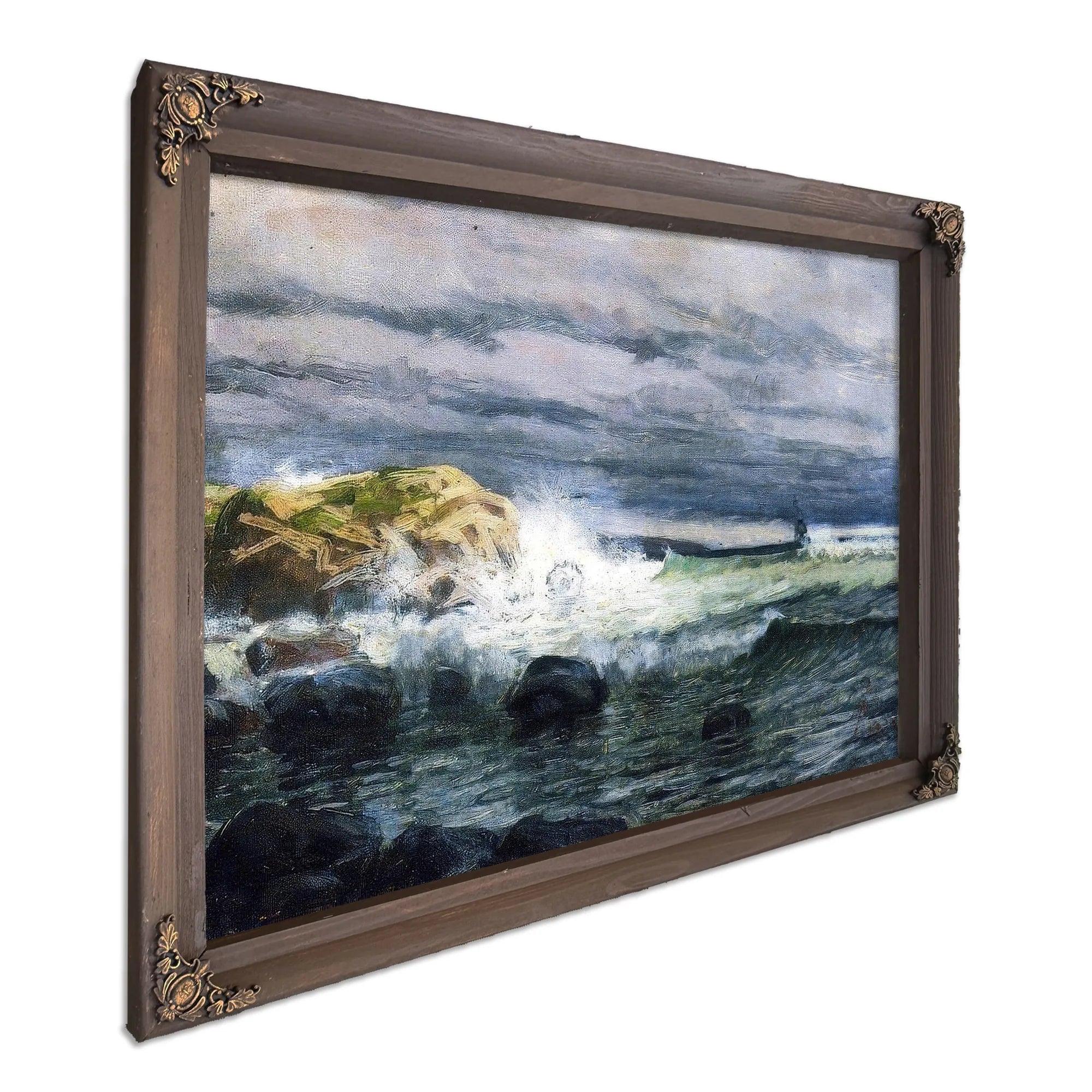 Seascape Jetty1 By Henry Ossawa Tanner Fine Art Print