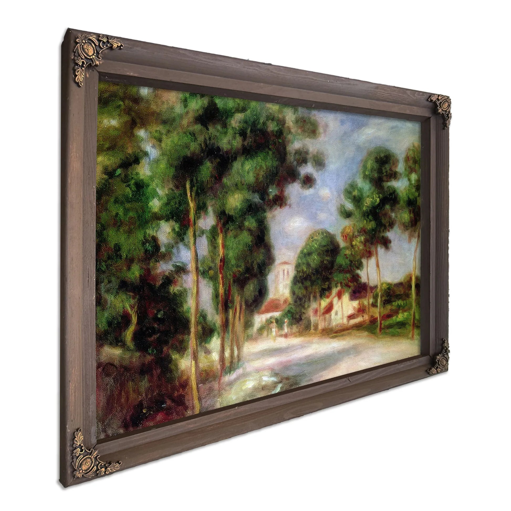 The Road To Essoyes By Pierre Auguste Renoir Fine Art Print