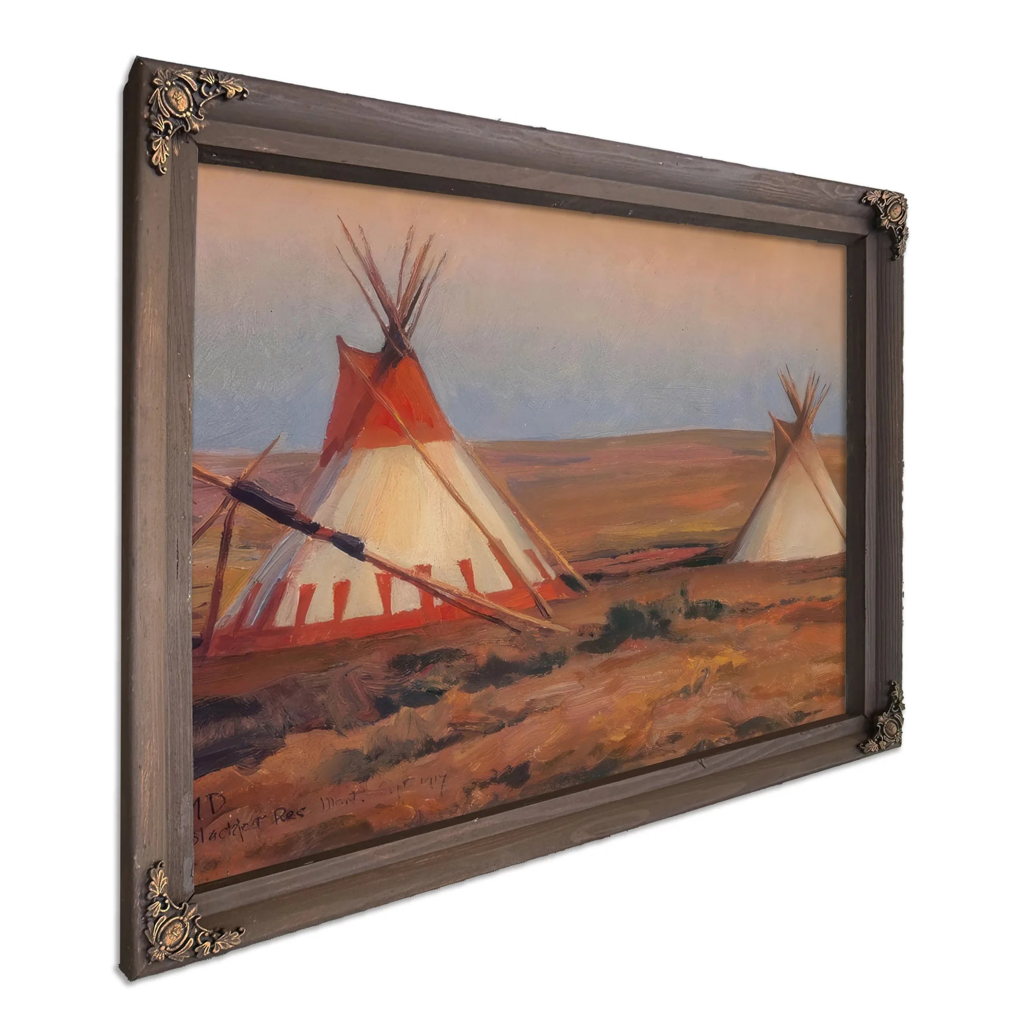 Evening On The Blackfeet Reservation By Maynard Dixon Fine Art Print