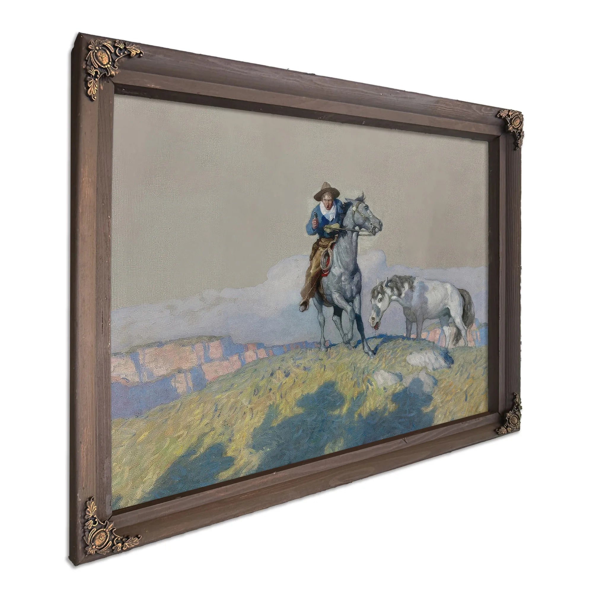 Fall Back! By NC Wyeth Fine Art Print