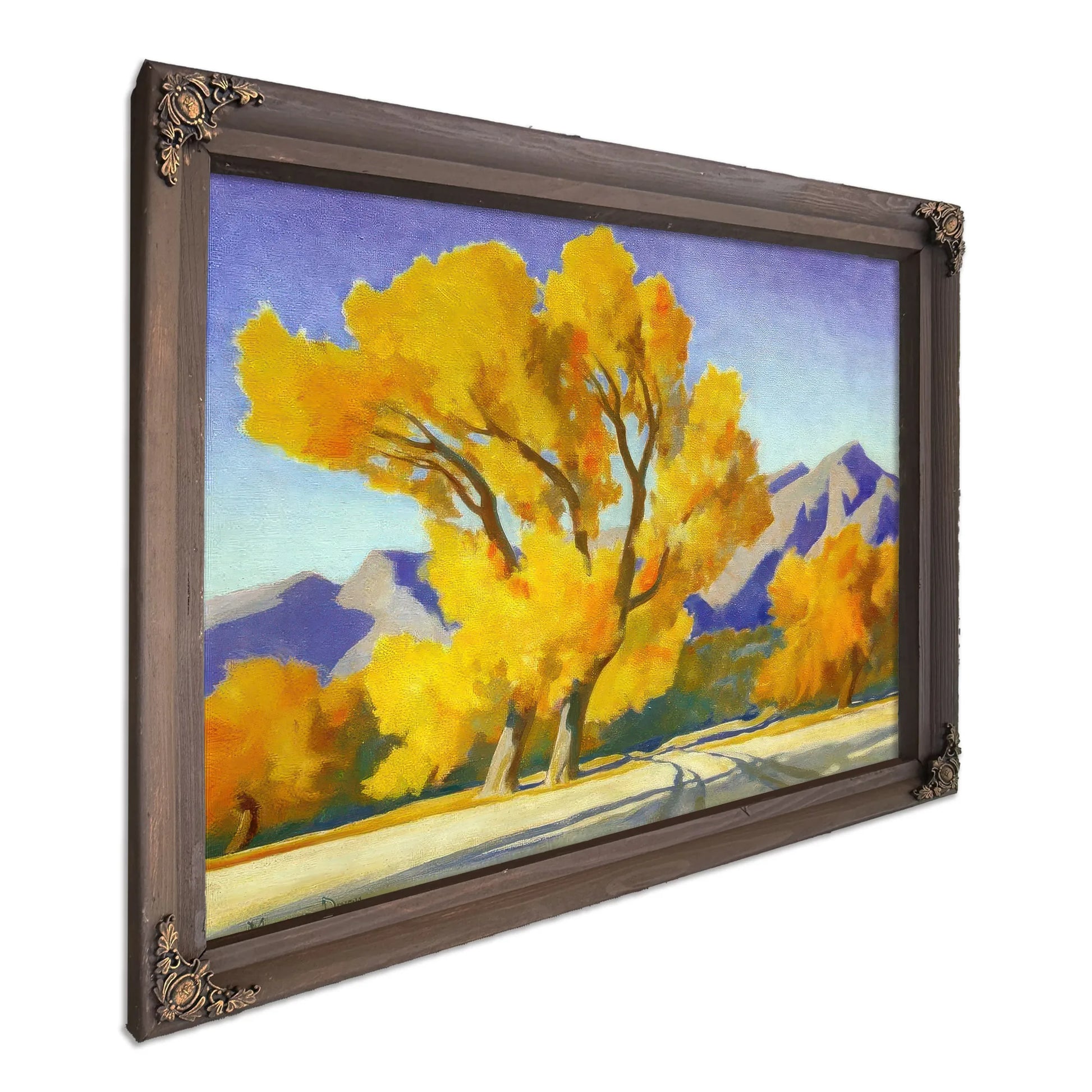 Desert Cottonwoods By Maynard Dixon Fine Art Print