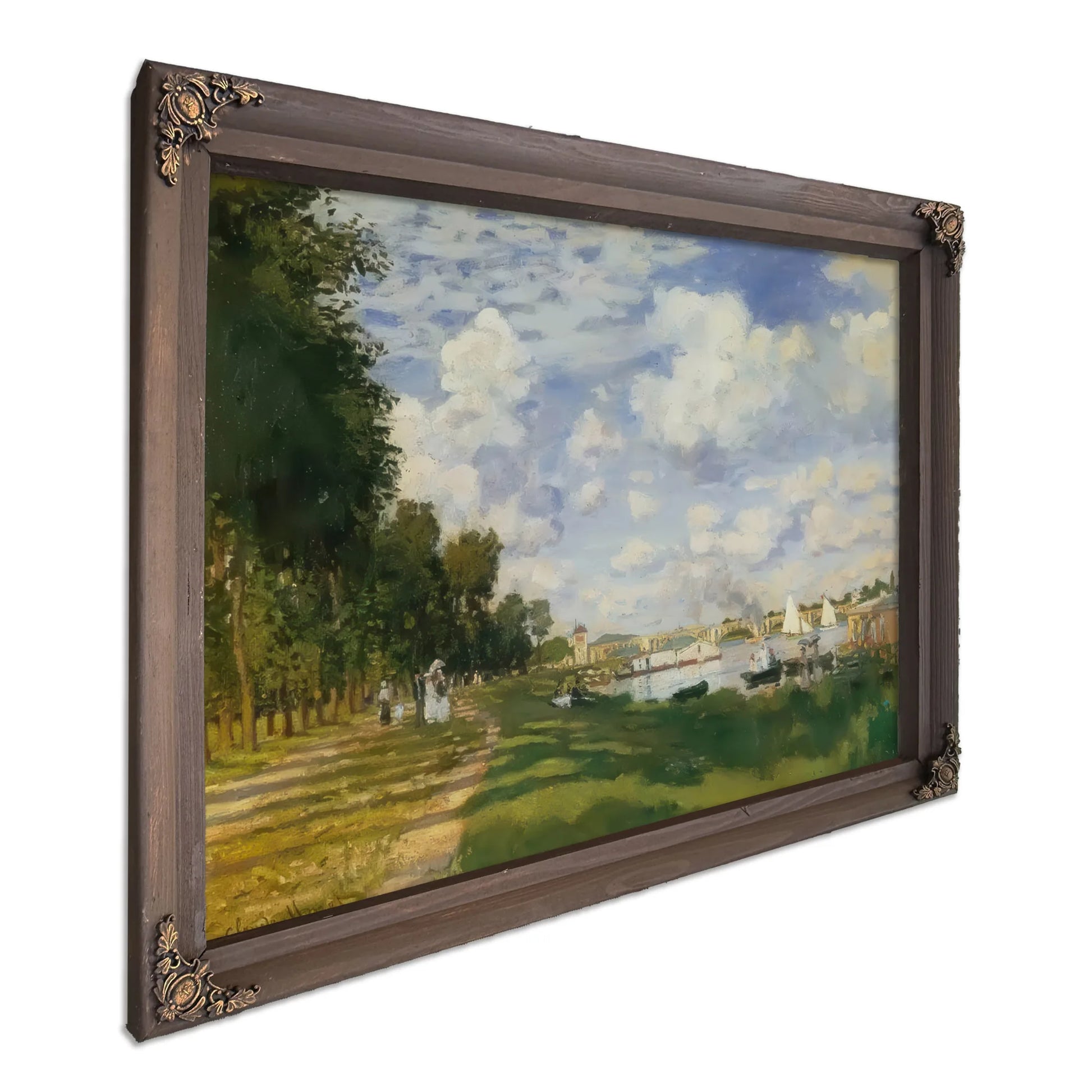 The Harbour At Argenteuil By Claude Monet Fine Art Print