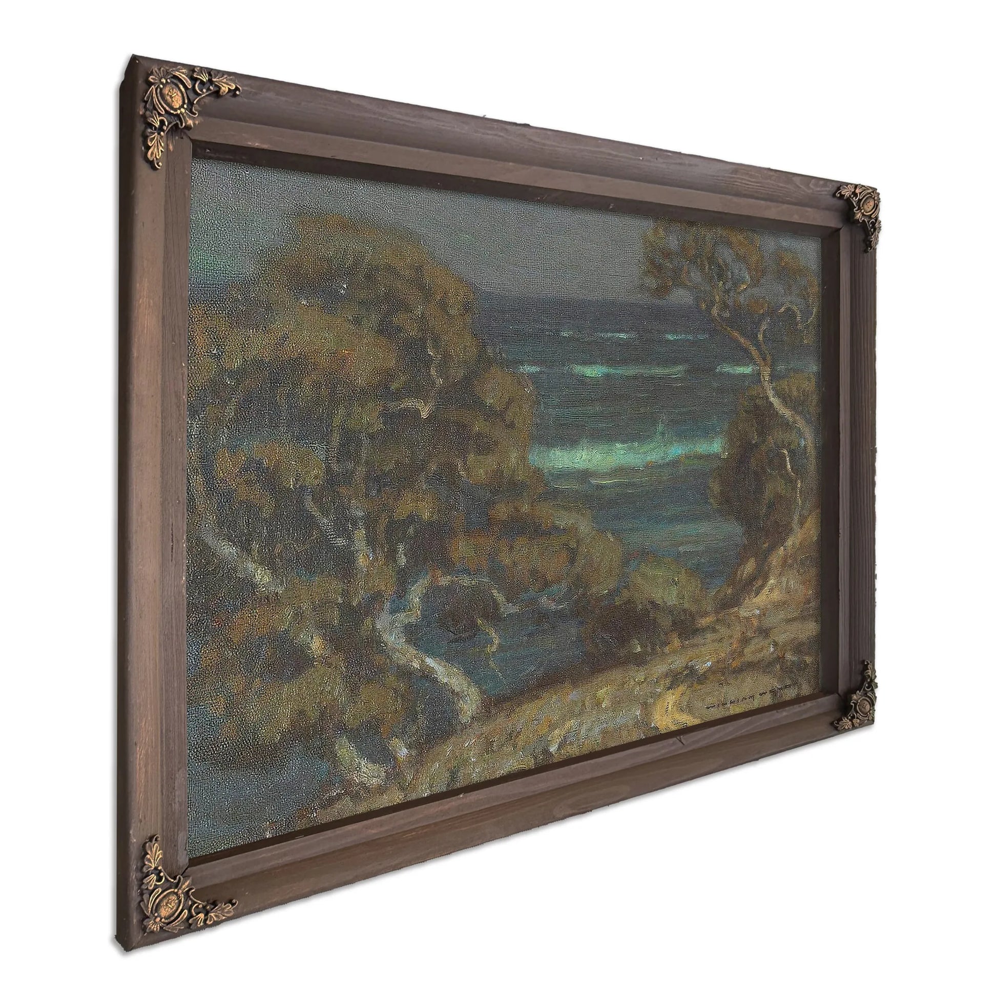 A Coastal Path Among Cypress Trees By William Wendt Fine Art Print