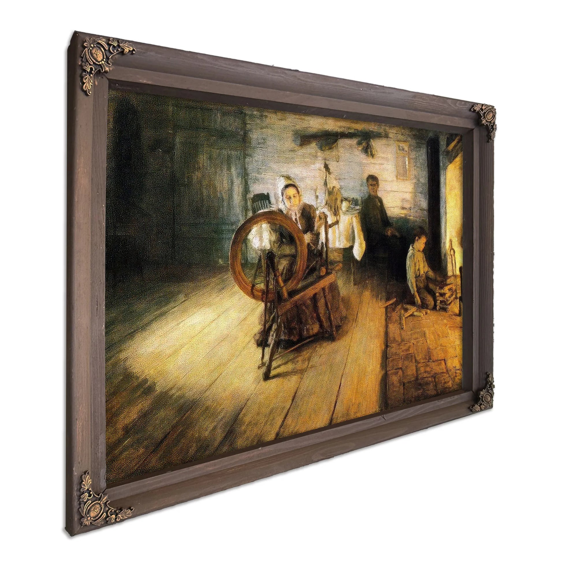 Spinning By Firelight The Boyhood Of George Washington Gray By Henry Ossawa Tanner Fine Art Print
