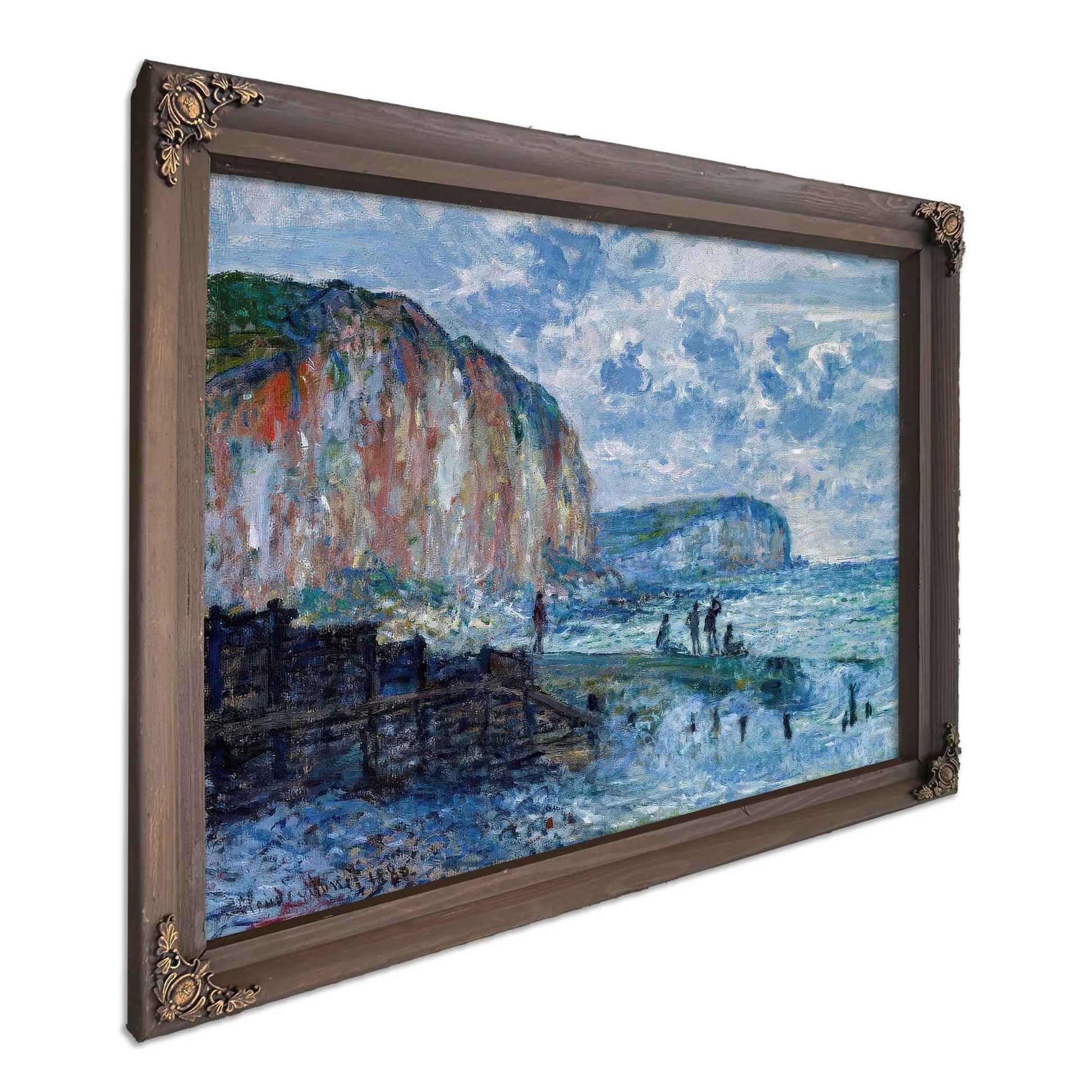 Cliffs Of The Petites Dalles By Claude Monet Fine Art Print