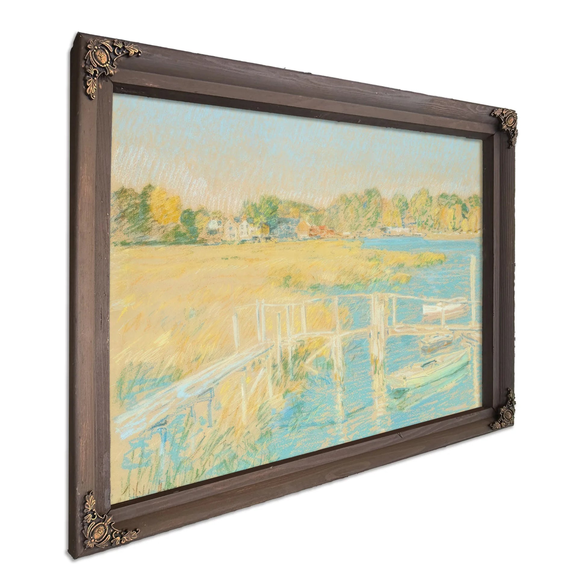 Up The River, Late Afternoon, October By Childe Hassam Fine Art Print