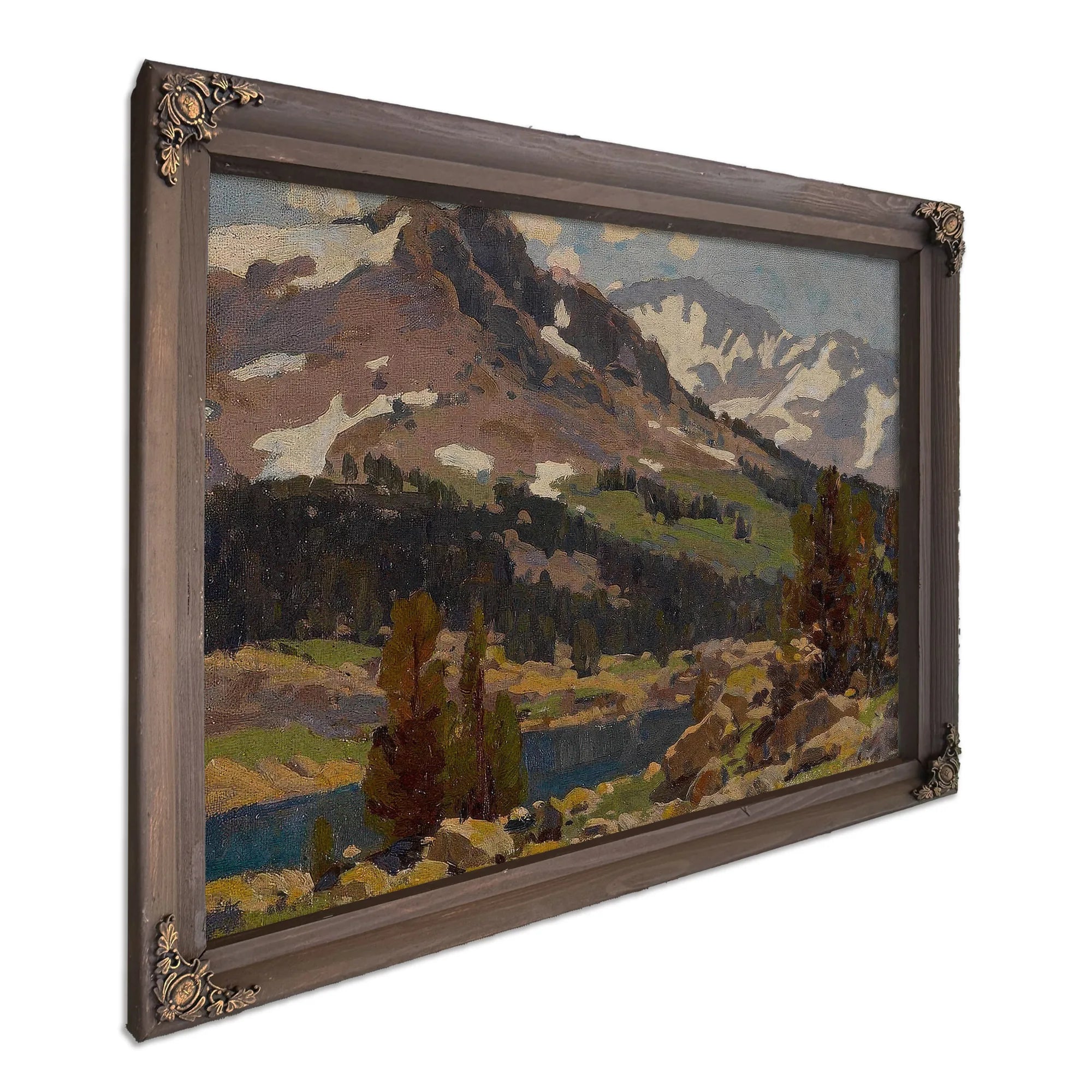 Sierra Slopes And Lake By Edgar Payne Fine Art Print