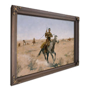The Flight A Sagebrush Pioneer  by Frederic Remington