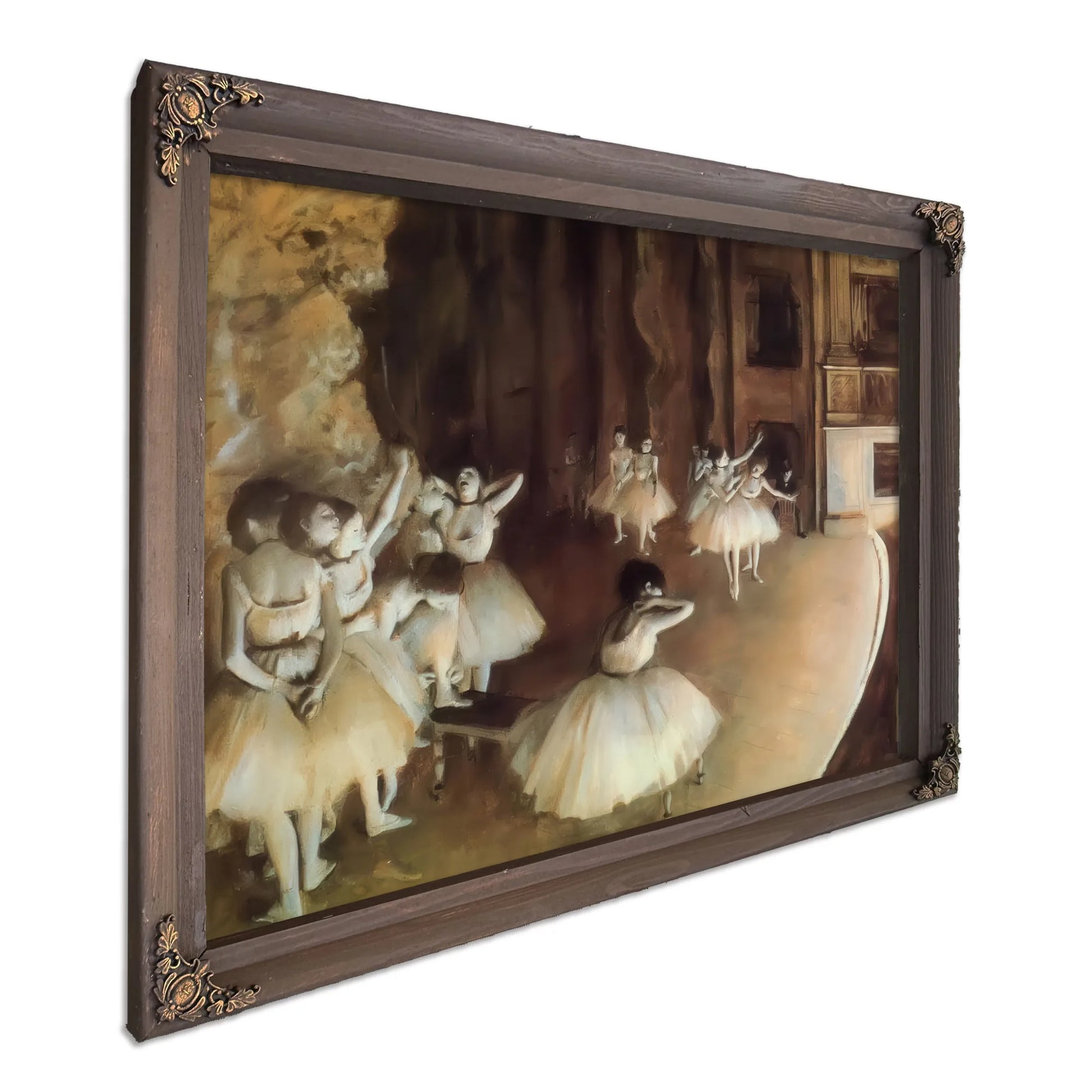 Rehearsal Of A Ballet On Stage By Edgar Degas Fine Art Print