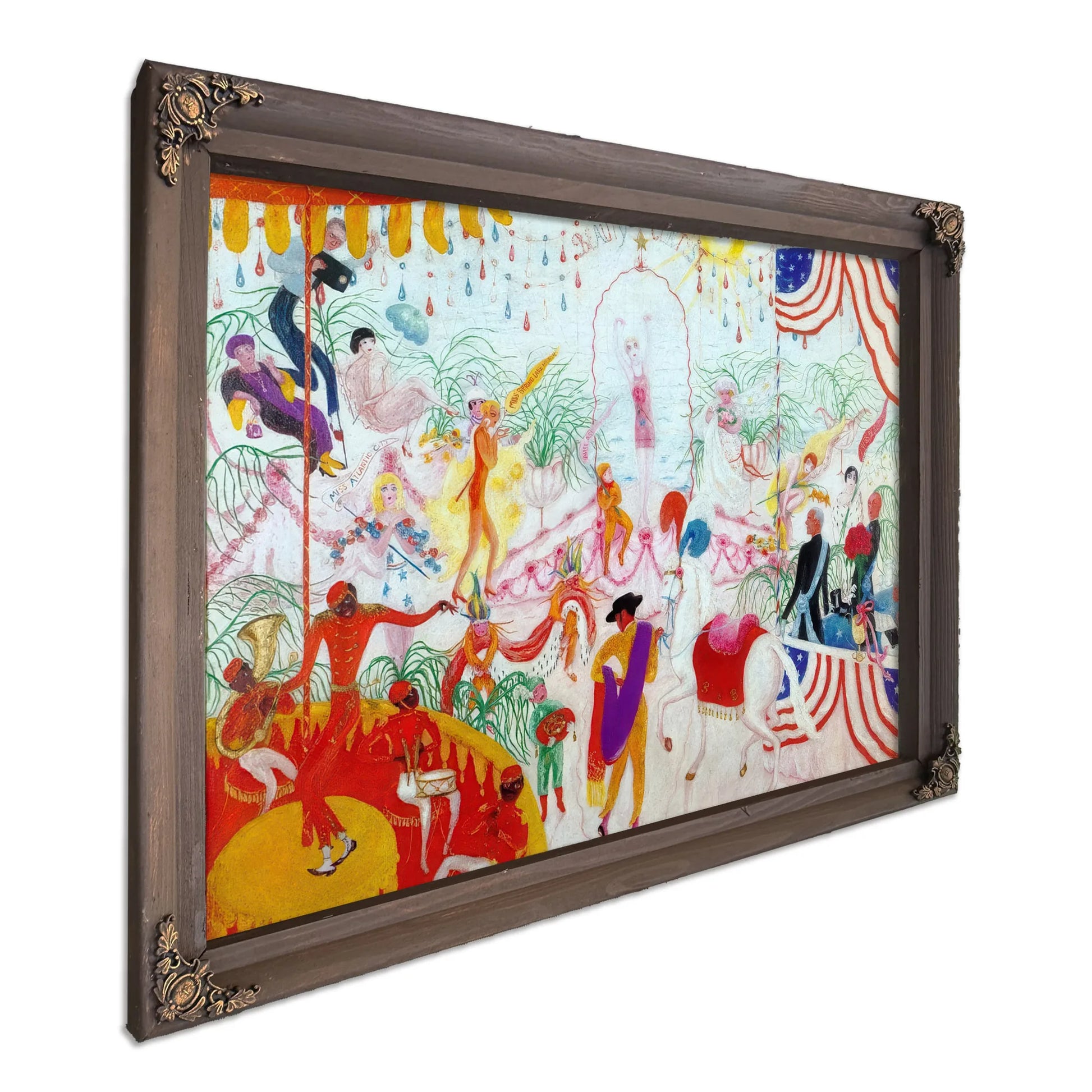 Beauty Contest To The Memory Of Pt Barnum By Florine Stettheimer Fine Art Print