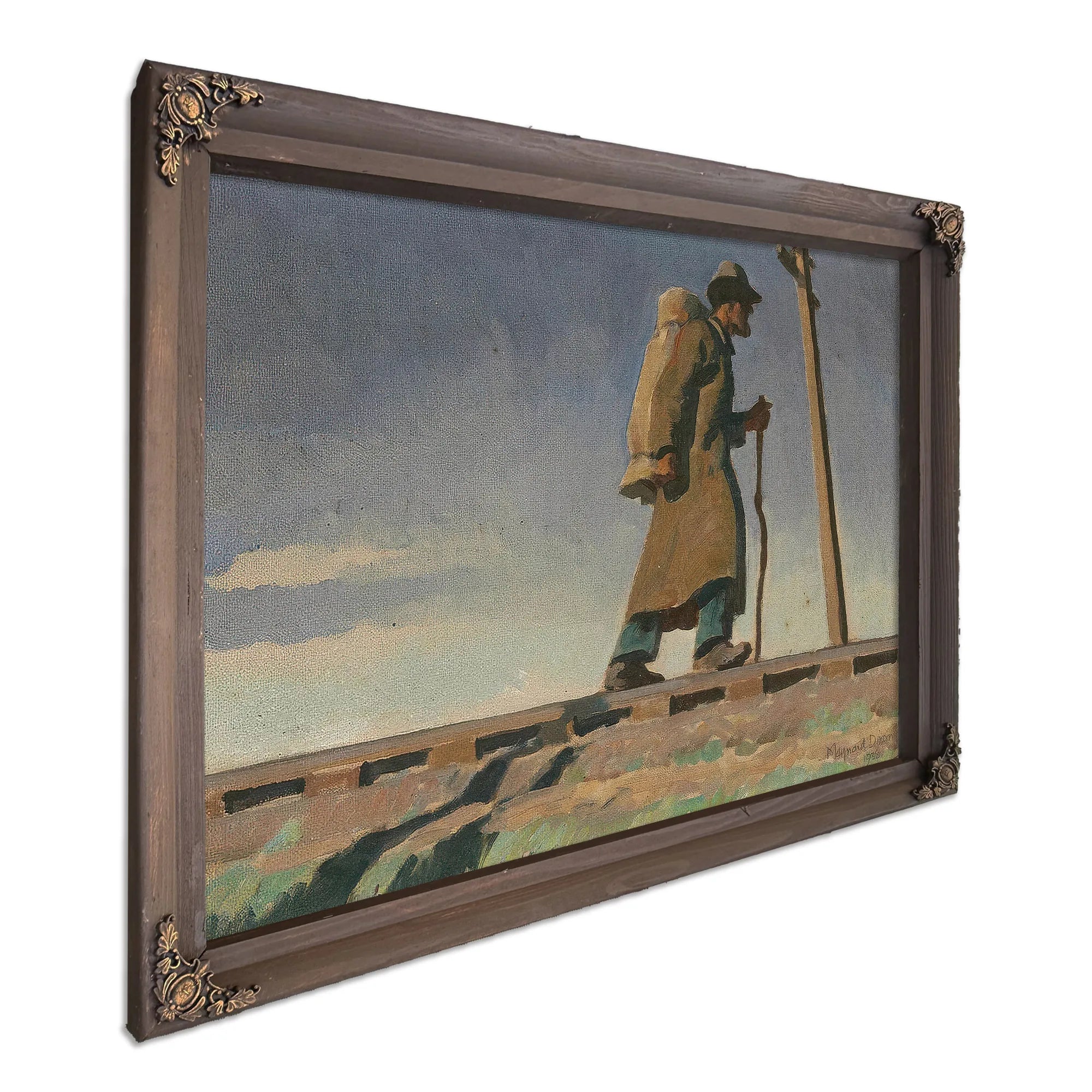 Homeless Man Study For 'Destination Unknown' 1938 By Maynard Dixon Fine Art Print
