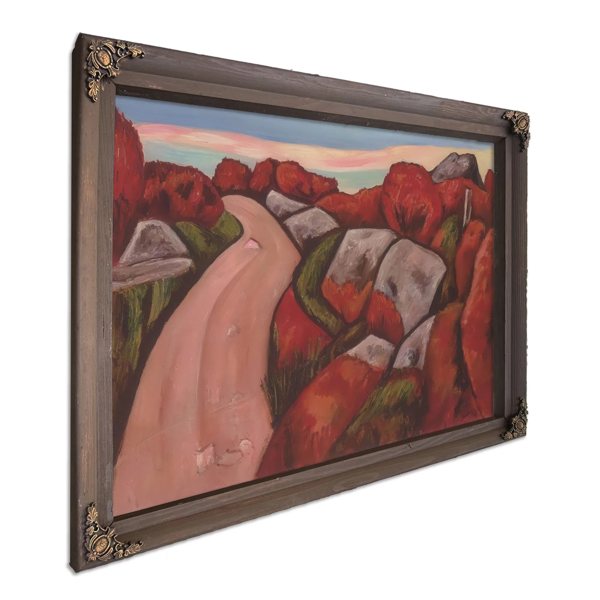 Bluebarry Hightway Dogtown By Marsden Hartley Fine Art Print