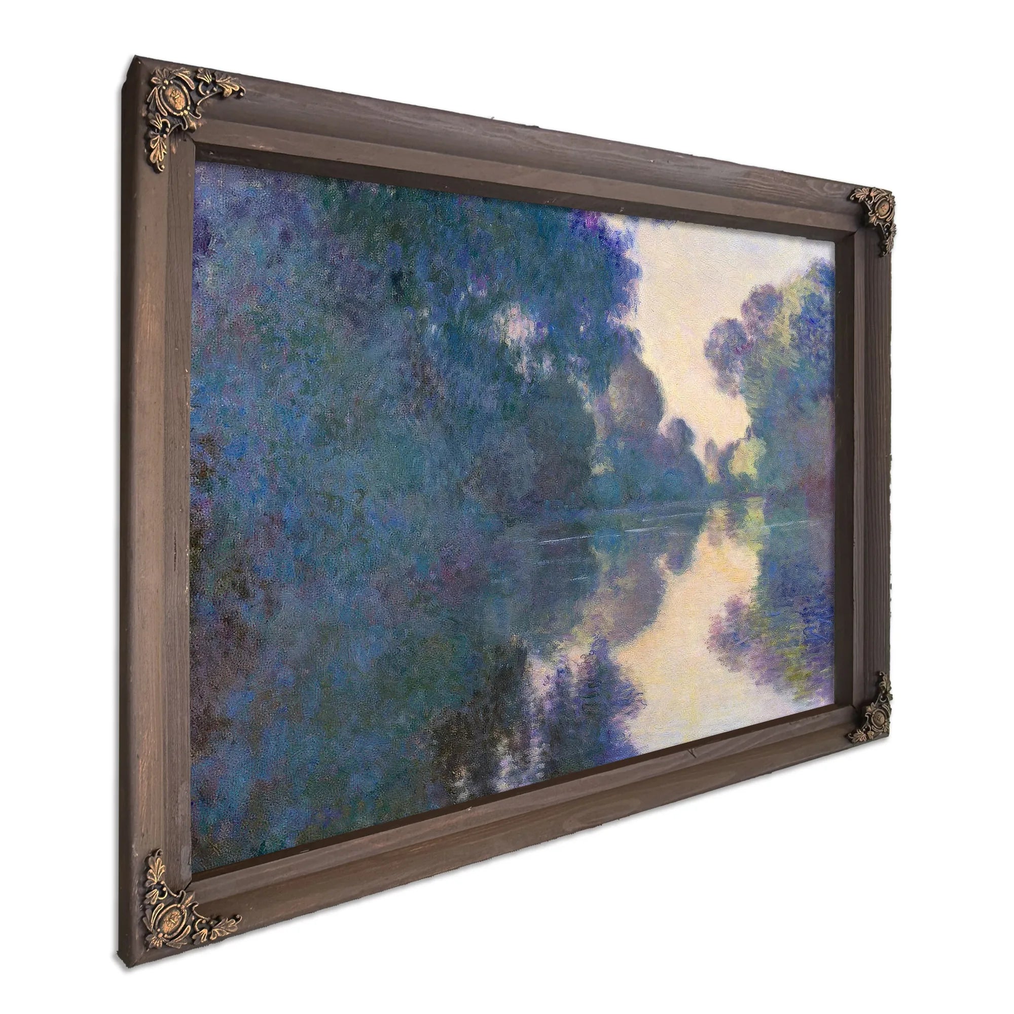Morning On The Seine Near Giverny By Claude Monet Fine Art Print