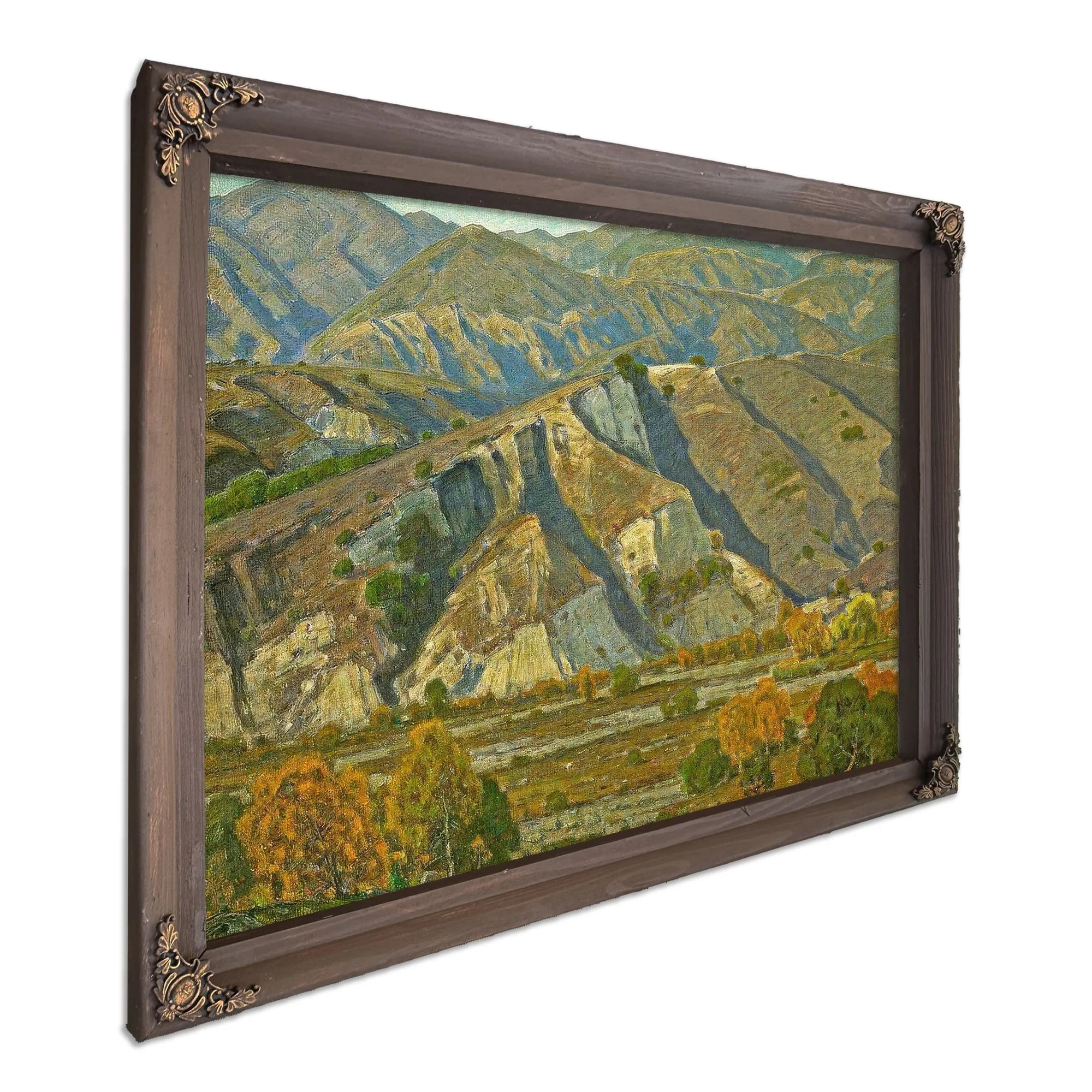 At The Base Of The Mountains By William Wendt Fine Art Print