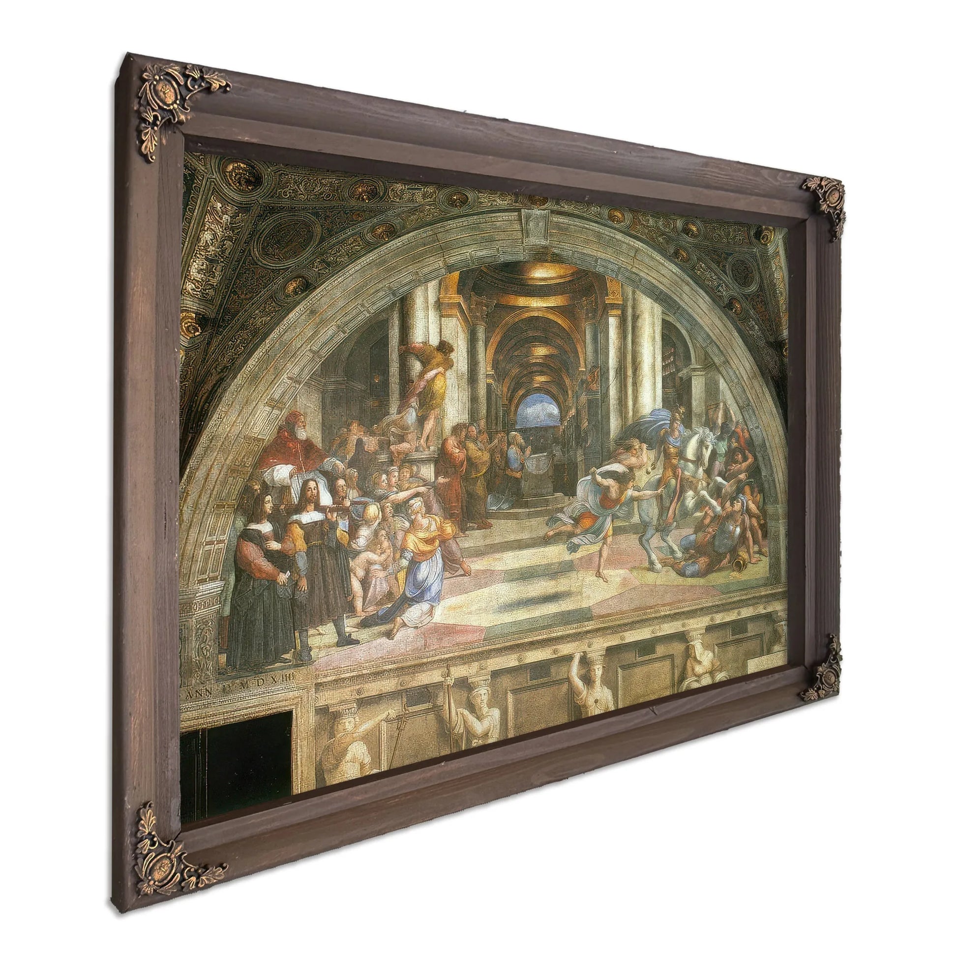 The Expulsion Of Heliodorus By Raphael Fine Art Print