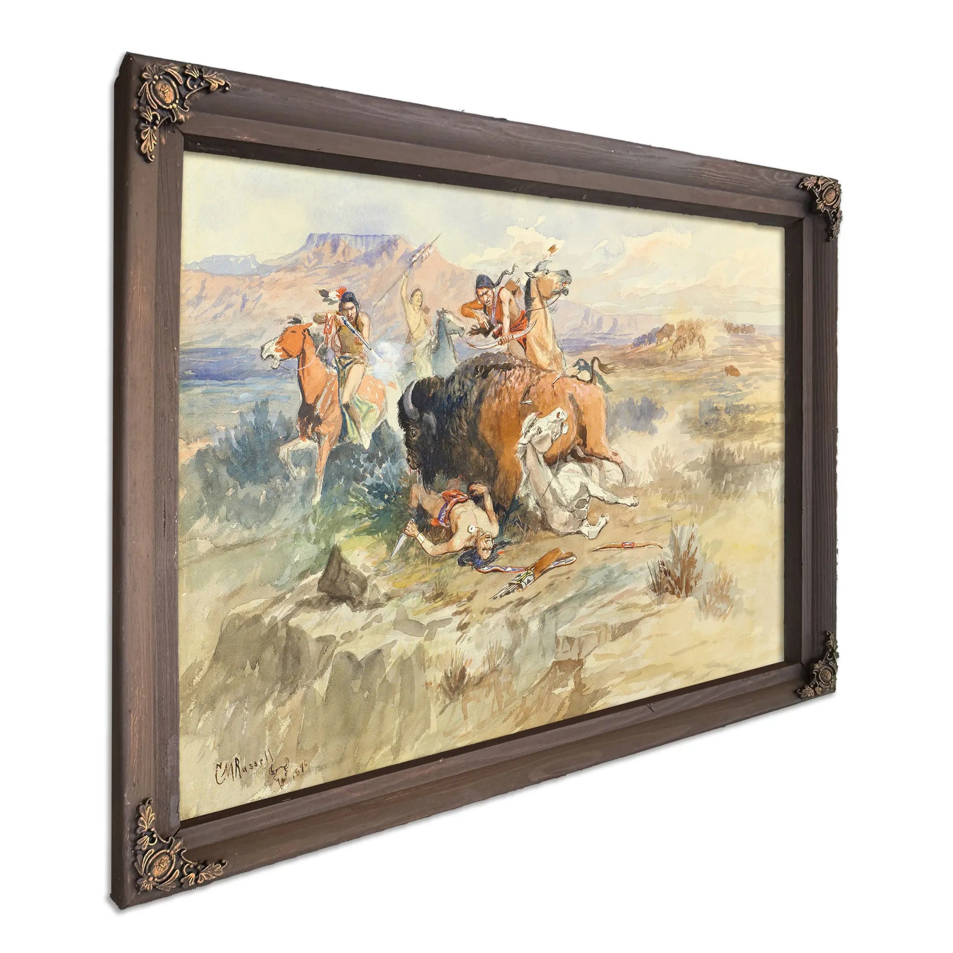 Buffalo Hunt No 15 by Charles Marion Russell