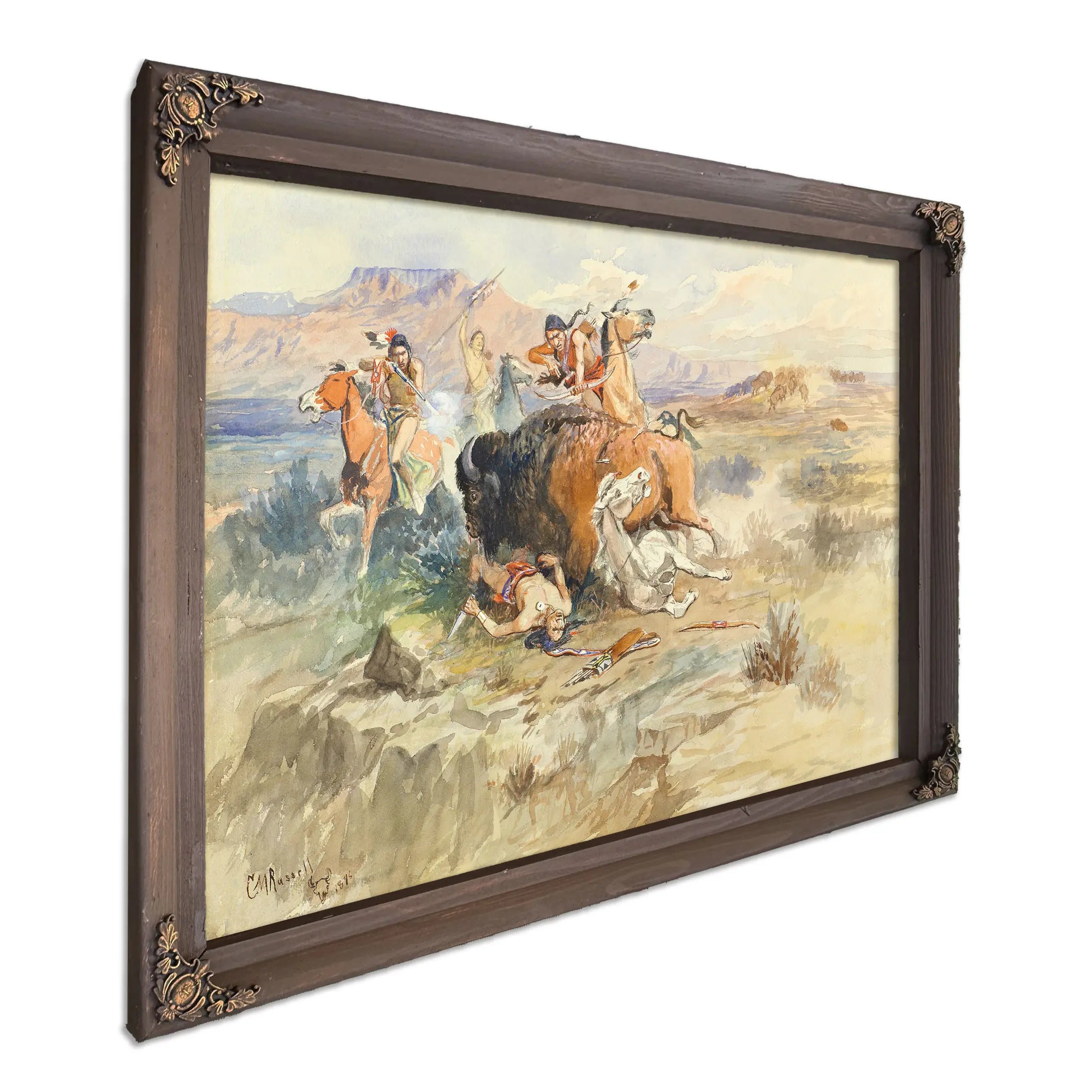 Buffalo Hunt No 15 by Charles Marion Russell