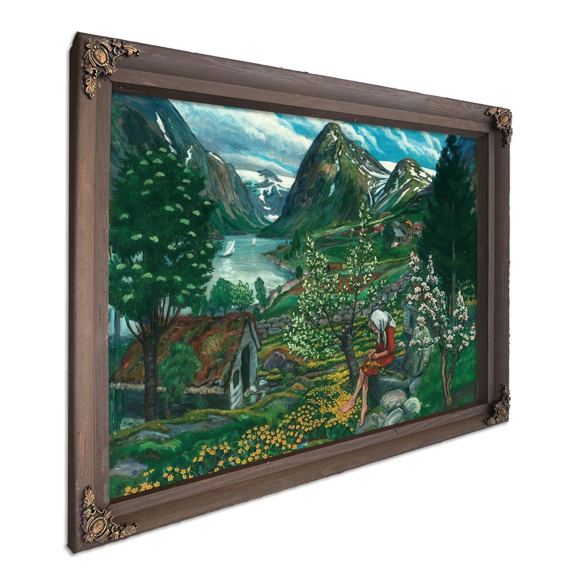 Kari Motif From Sunde By Nicolai Astrup Fine Art Print
