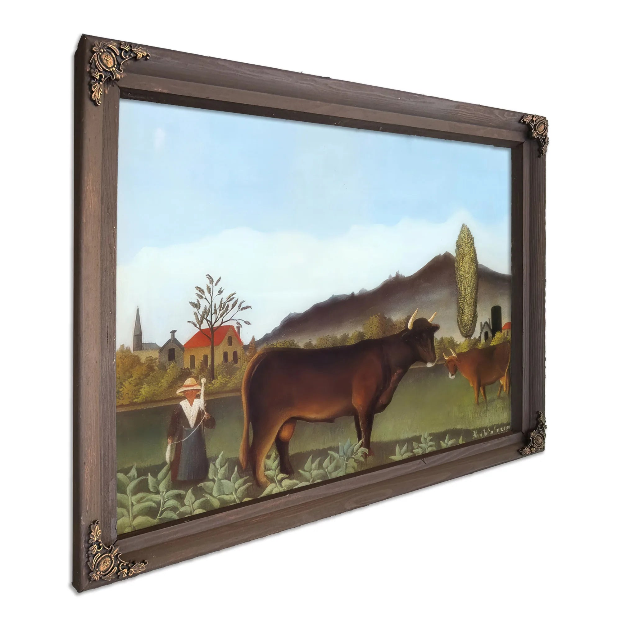 Landscape With Cattle 1895 1900 By Henri Rousseau Fine Art Print
