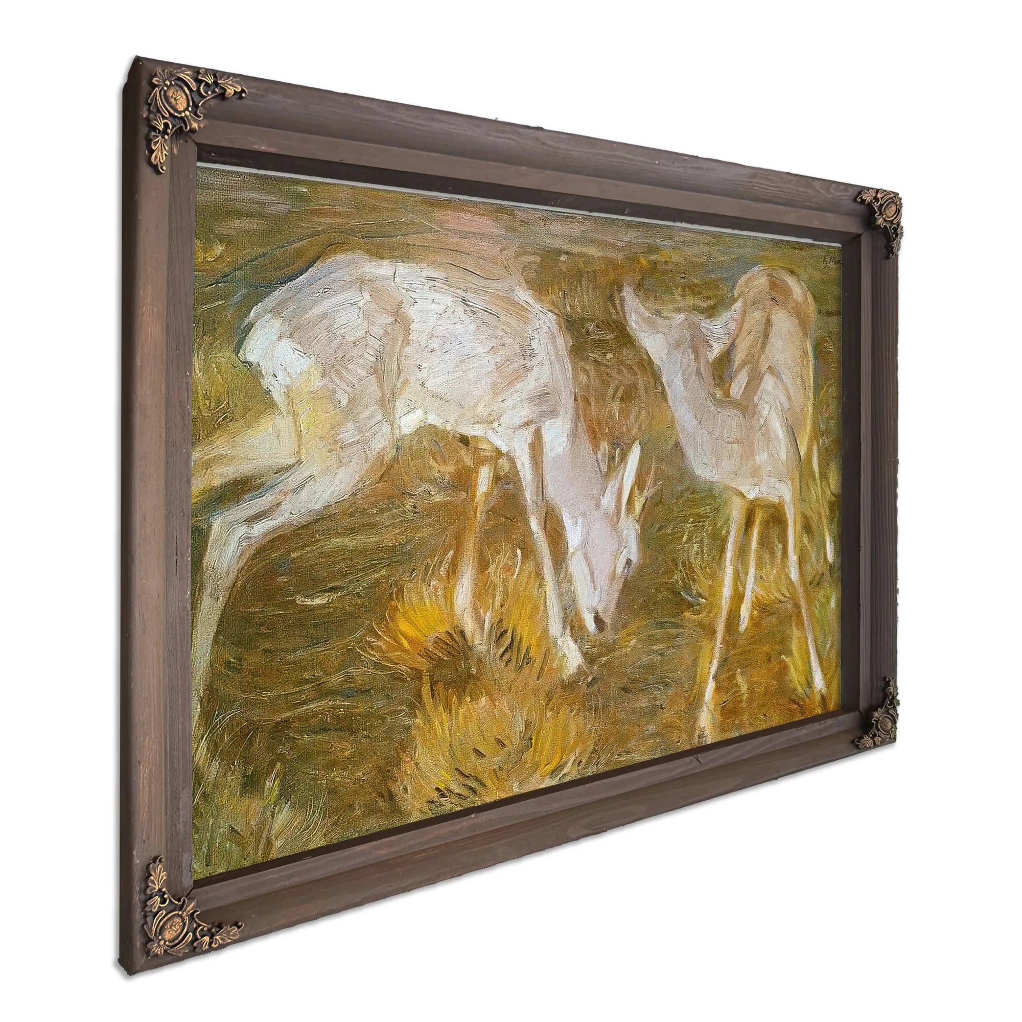 Deer At Dusk By Franz Marc Fine Art Print