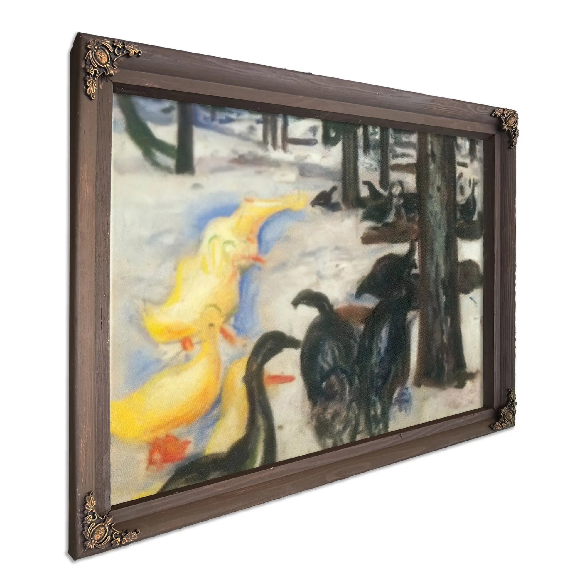 Ducks And Turkeys 1913 By Edvard Munch Fine Art Print