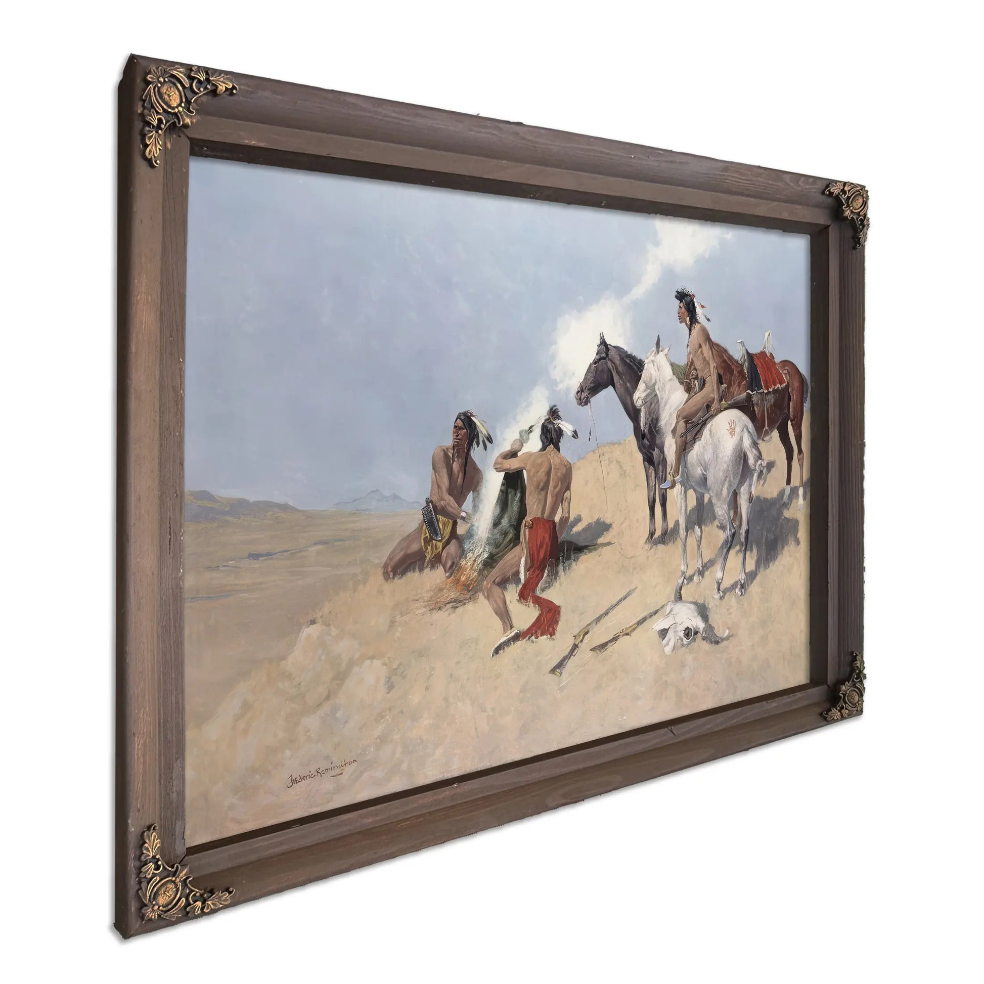 Frederic Remingtonthe Smoke Signal Pubc  by Frederic Remington