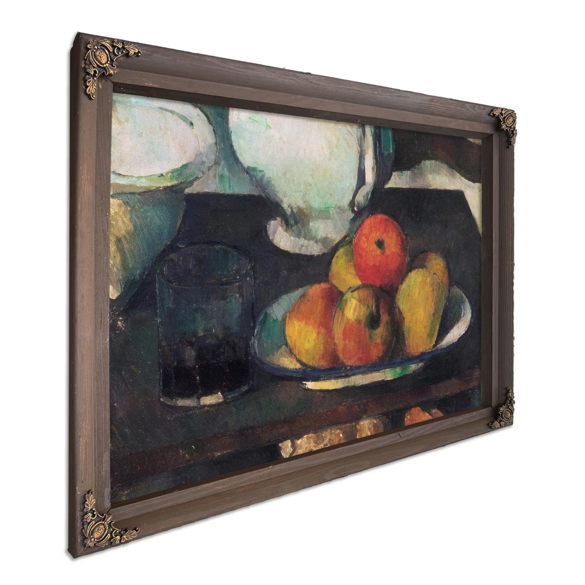 Still Life With Apples And A Glass Of Wine By Paul Cezanne Fine Art Print