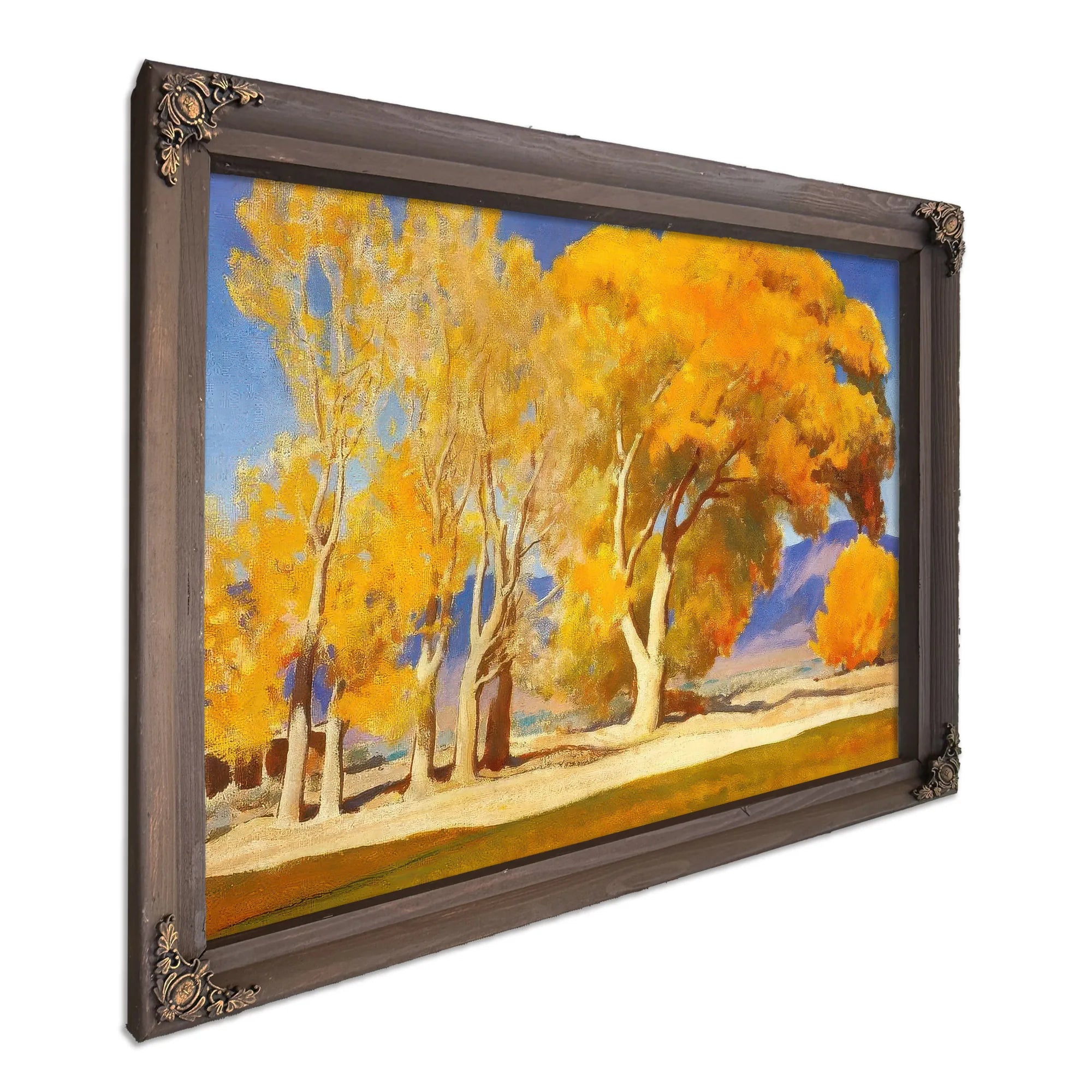 Fall Cottonwoods By Maynard Dixon Fine Art Print